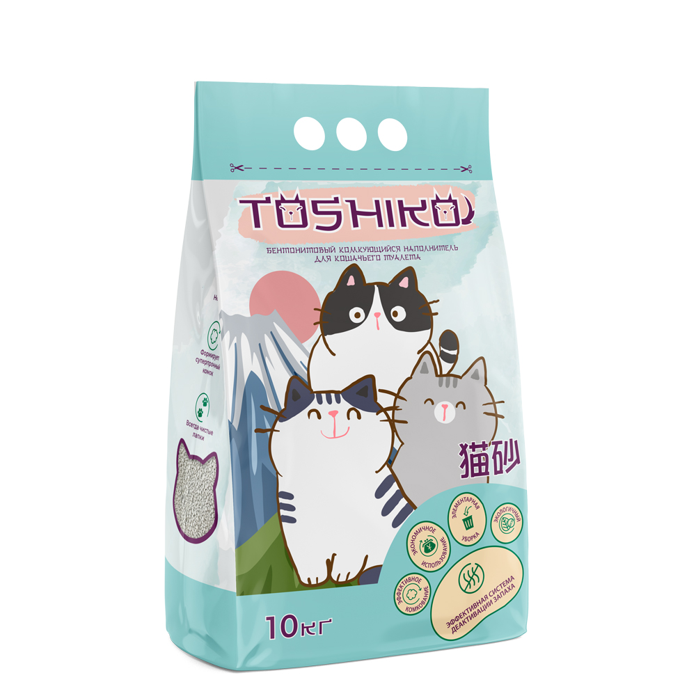 Toshiko Наполнитель бентонитовый комкующийся для кошачьего туалета (10 кг)
Toshiko Наполнитель бентонитовый комкующийся для кошачьего туалета (10 кг)