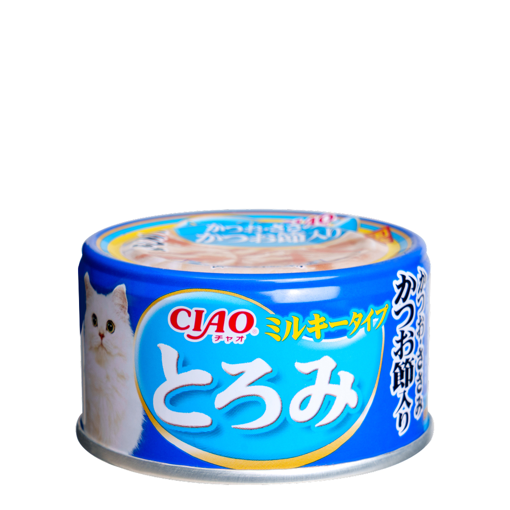 INABA CIAO Влажный корм (консервы) для кошек, тунец кацуо, куриное филе с кацуобуси в овсяном молоке, 80 гр.
INABA CIAO Влажный корм (консервы) для кошек, тунец кацуо, куриное филе с кацуобуси в овсяном молоке, 80 гр.