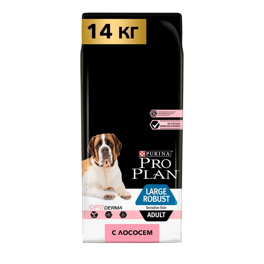 ProPlan Сухой корм для взрослых собак крупных пород с мощным телосложением с чувствительной кожей, с высоким содержанием лосося, 14 кг
ProPlan Сухой корм для взрослых собак крупных пород с мощным телосложением с чувствительной кожей, с высоким содержанием лосося, 14 кг