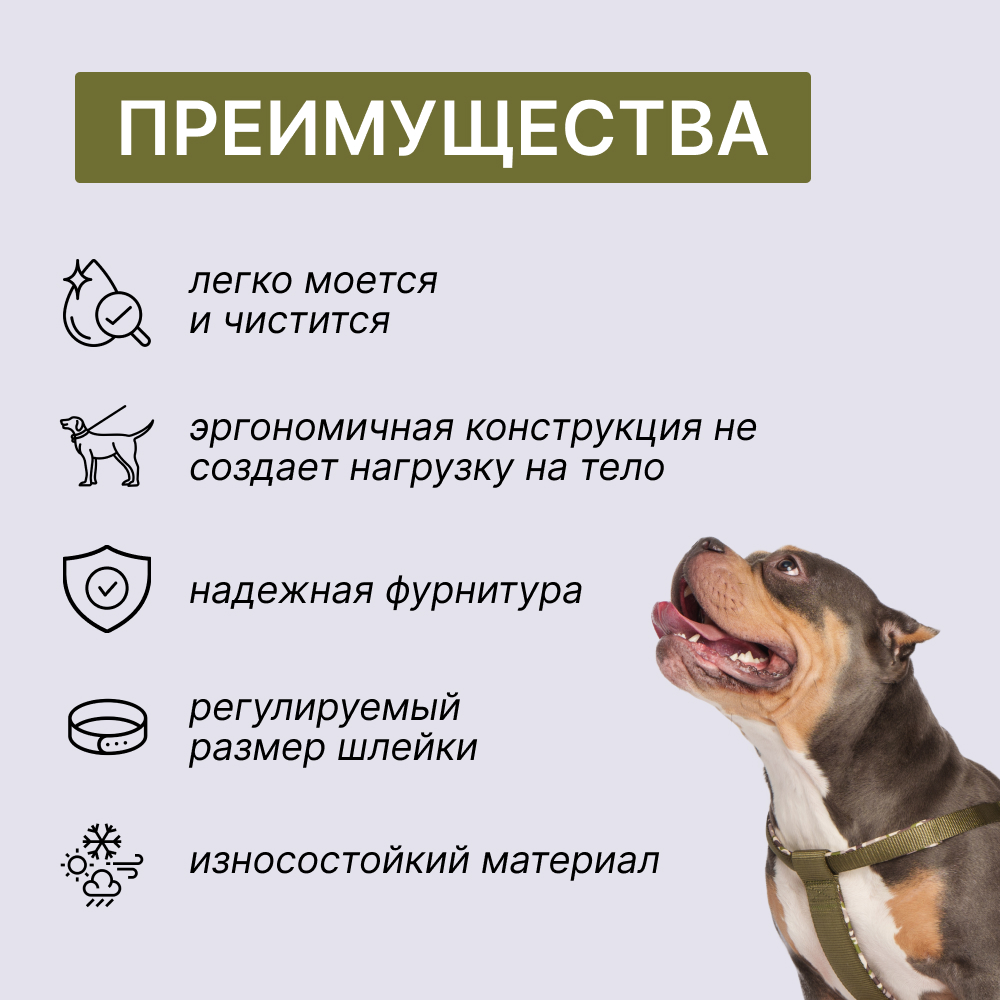 Rungo Шлейка для собак Step-in Soft, обхват груди , ширина ремешка 2 см, зеленый камуфляж
Rungo Шлейка для собак Step-in Soft, обхват груди , ширина ремешка 2 см, зеленый камуфляж