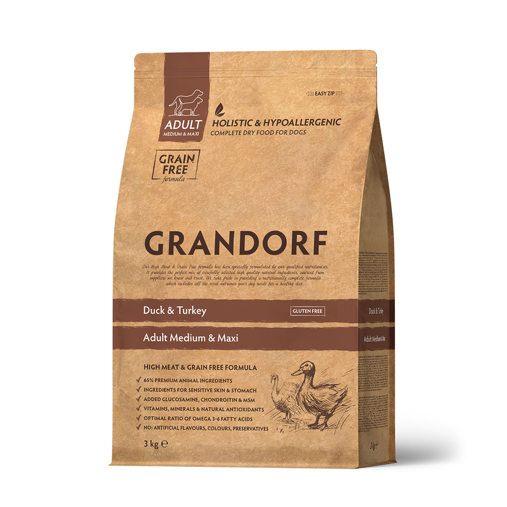 Grandorf Holistic Adult Medium & Maxi Сухой корм для собак средних и крупных пород, с индейкой и уткой, 1 кг
Grandorf Holistic Adult Medium & Maxi Сухой корм для собак средних и крупных пород, с индейкой и уткой, 1 кг