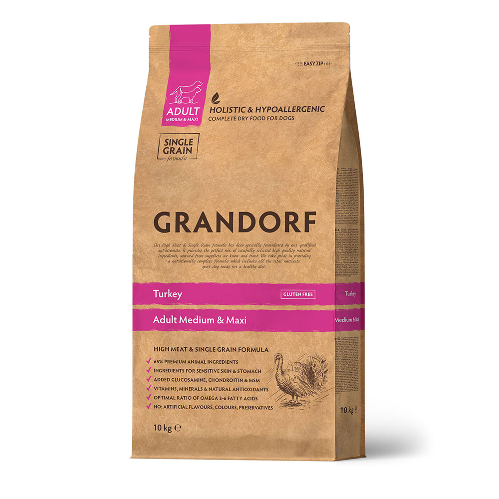 Grandorf Holistic Adult Medium & Maxi Сухой корм для собак средних и крупных пород, с индейкой, 10 кг
Grandorf Holistic Adult Medium & Maxi Сухой корм для собак средних и крупных пород, с индейкой, 10 кг