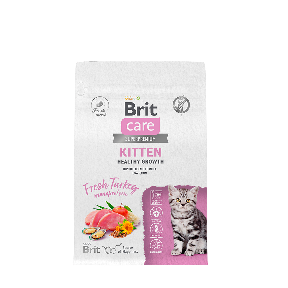 Brit Care Kitten Сухой корм для котят, беременных и кормящих кошек, с индейкой, 400 гр.
Brit Care Kitten Сухой корм для котят, беременных и кормящих кошек, с индейкой, 400 гр.
