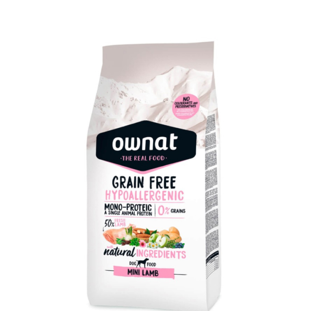 Ownat Grain Free Hypo Сухой корм гипоаллергенный для собак мелких пород, с ягненком, 1 кг
Ownat Grain Free Hypo Сухой корм гипоаллергенный для собак мелких пород, с ягненком, 1 кг