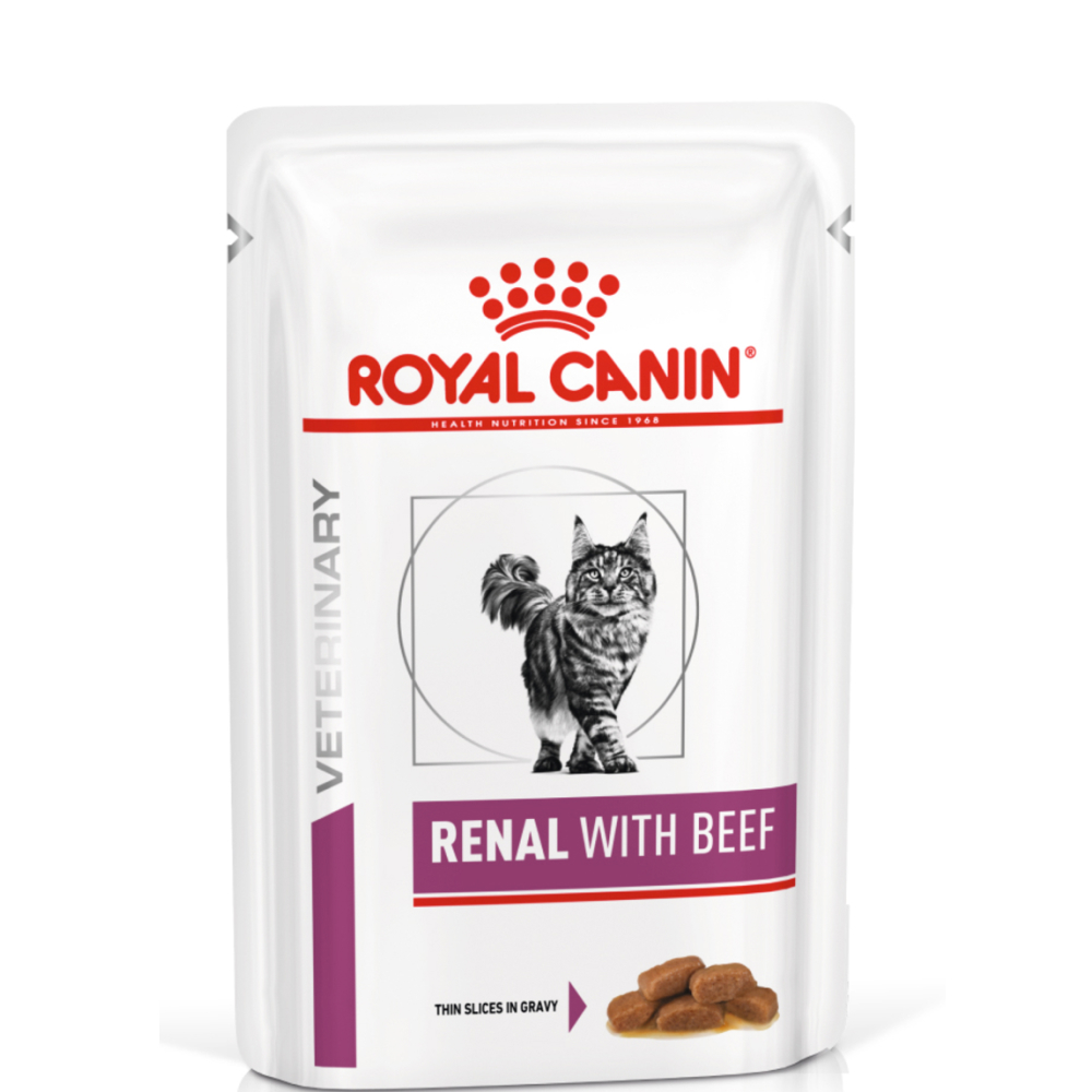 Royal Canin Renal Влажный корм (пауч) для поддержания функции почек у кошек, говядина, 85 гр.
Royal Canin Renal Влажный корм (пауч) для поддержания функции почек у кошек, говядина, 85 гр.