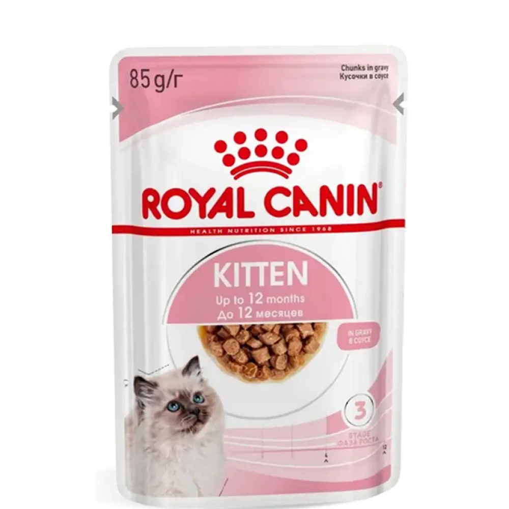 Royal Canin Kitten Влажный корм (пауч) для котят от 4 до 12 месяцев, кусочки в соусе, 85 гр.
Royal Canin Kitten Влажный корм (пауч) для котят от 4 до 12 месяцев, кусочки в соусе, 85 гр.