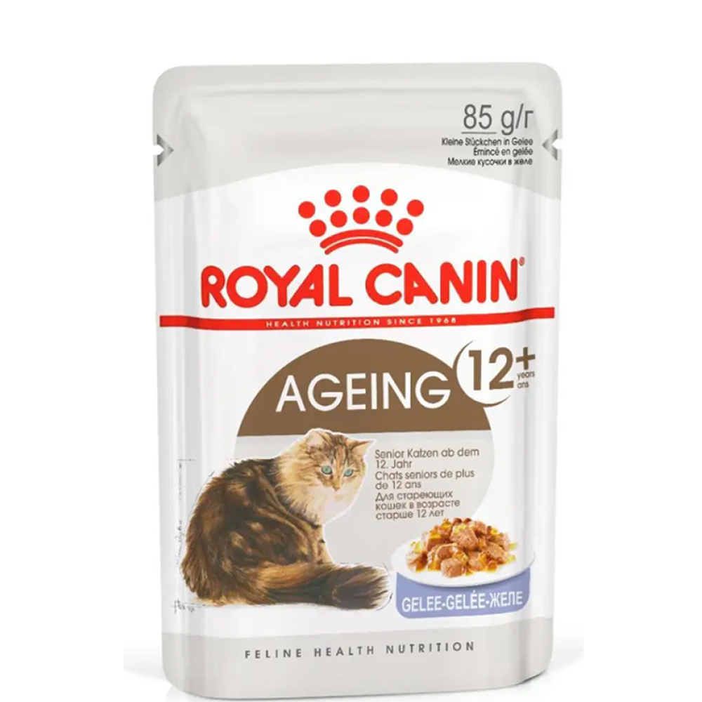 Royal Canin Ageing 12+ Влажный корм (пауч) для пожилых кошек старше 12 лет, кусочки в желе, 85 гр.
Royal Canin Ageing 12+ Влажный корм (пауч) для пожилых кошек старше 12 лет, кусочки в желе, 85 гр.