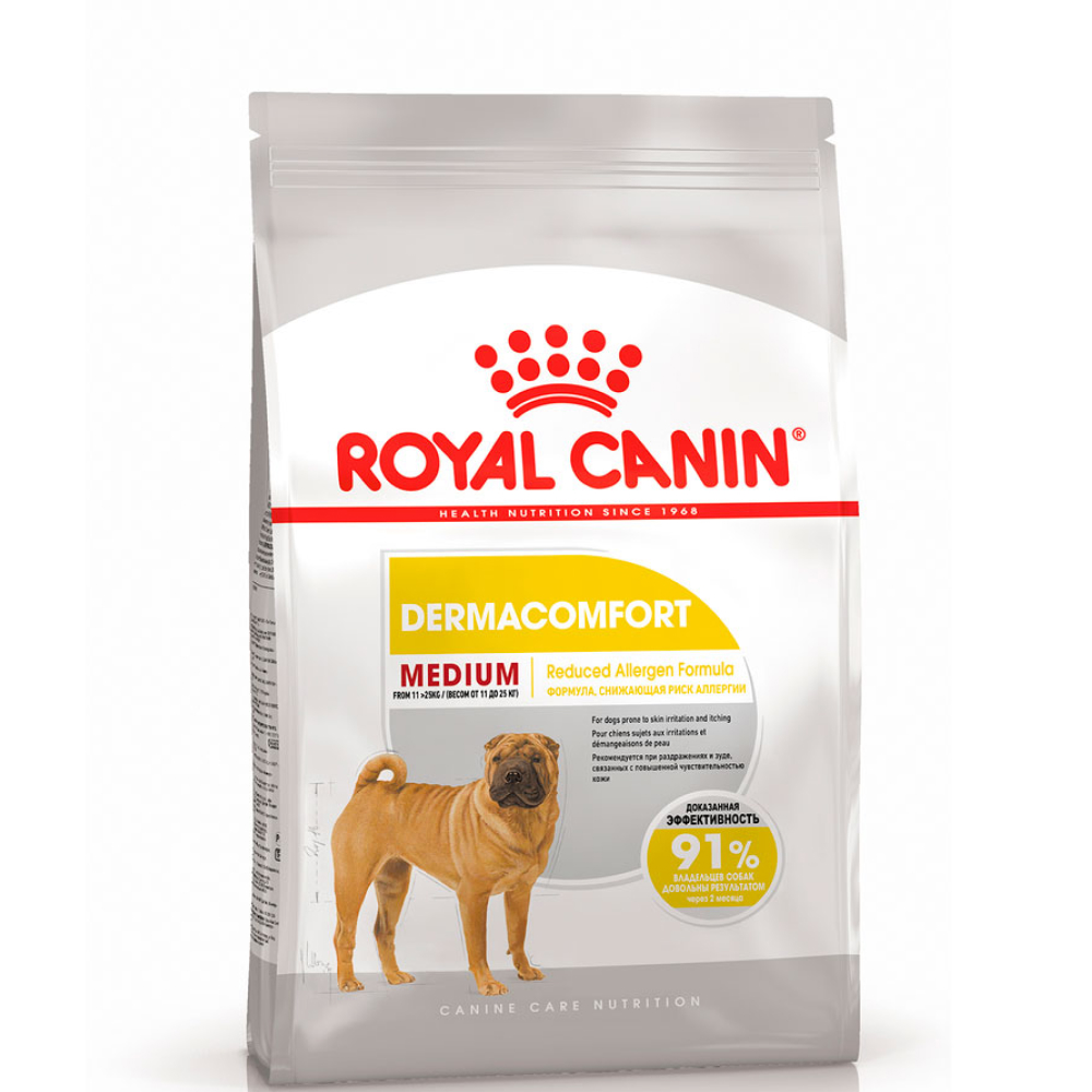 Royal Canin Medium Dermacomfort Сухой корм для собак средних пород, склонных к кожным раздражениям, 3 кг
Royal Canin Medium Dermacomfort Сухой корм для собак средних пород, склонных к кожным раздражениям, 3 кг
