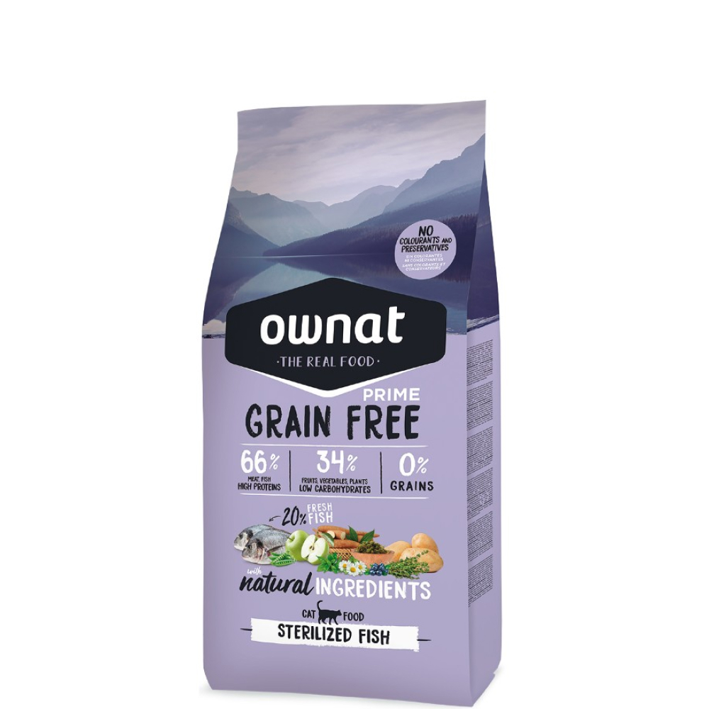 Ownat Adult Sterilized Grain Free Prime Сухой корм для стерилизованных кошек, с рыбой, 1 кг
Ownat Adult Sterilized Grain Free Prime Сухой корм для стерилизованных кошек, с рыбой, 1 кг