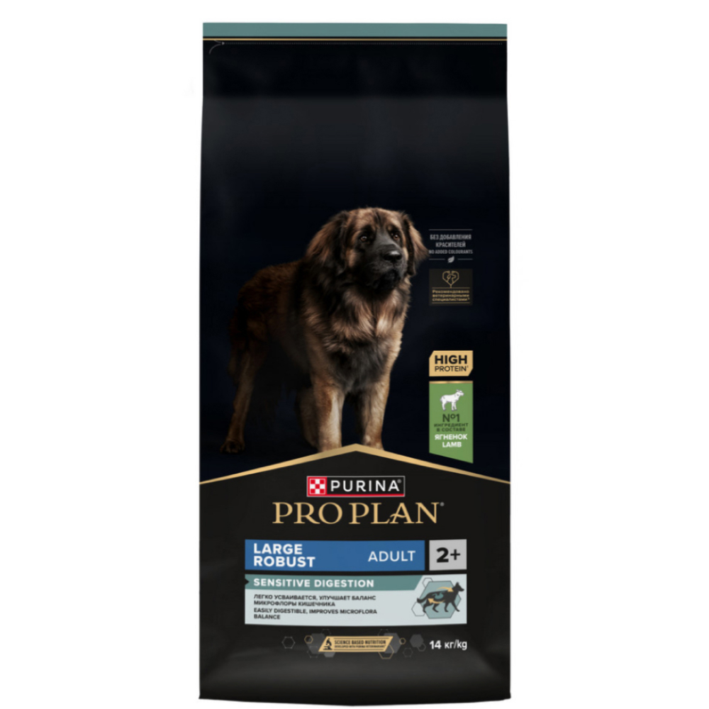 ProPlan Sensitive Digestion сухой корм для взрослых собак для крупных пород с мощным телосложением при чувствительном пищеварении, с ягненком, 14 кг
ProPlan Sensitive Digestion сухой корм для взрослых собак для крупных пород с мощным телосложением при чувствительном пищеварении, с ягненком, 14 кг