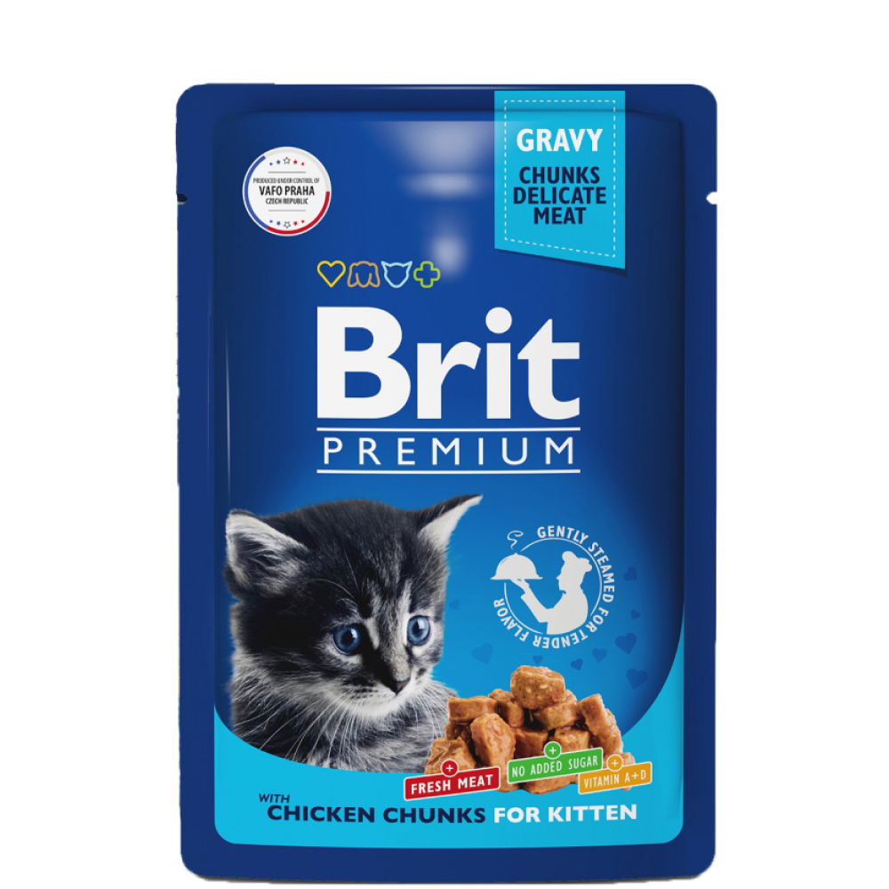 Brit Premium Влажный корм (пауч) 5+1 Промо-Набор для котят, с цыпленком в соусе, 85 гр.
Brit Premium Влажный корм (пауч) 5+1 Промо-Набор для котят, с цыпленком в соусе, 85 гр.