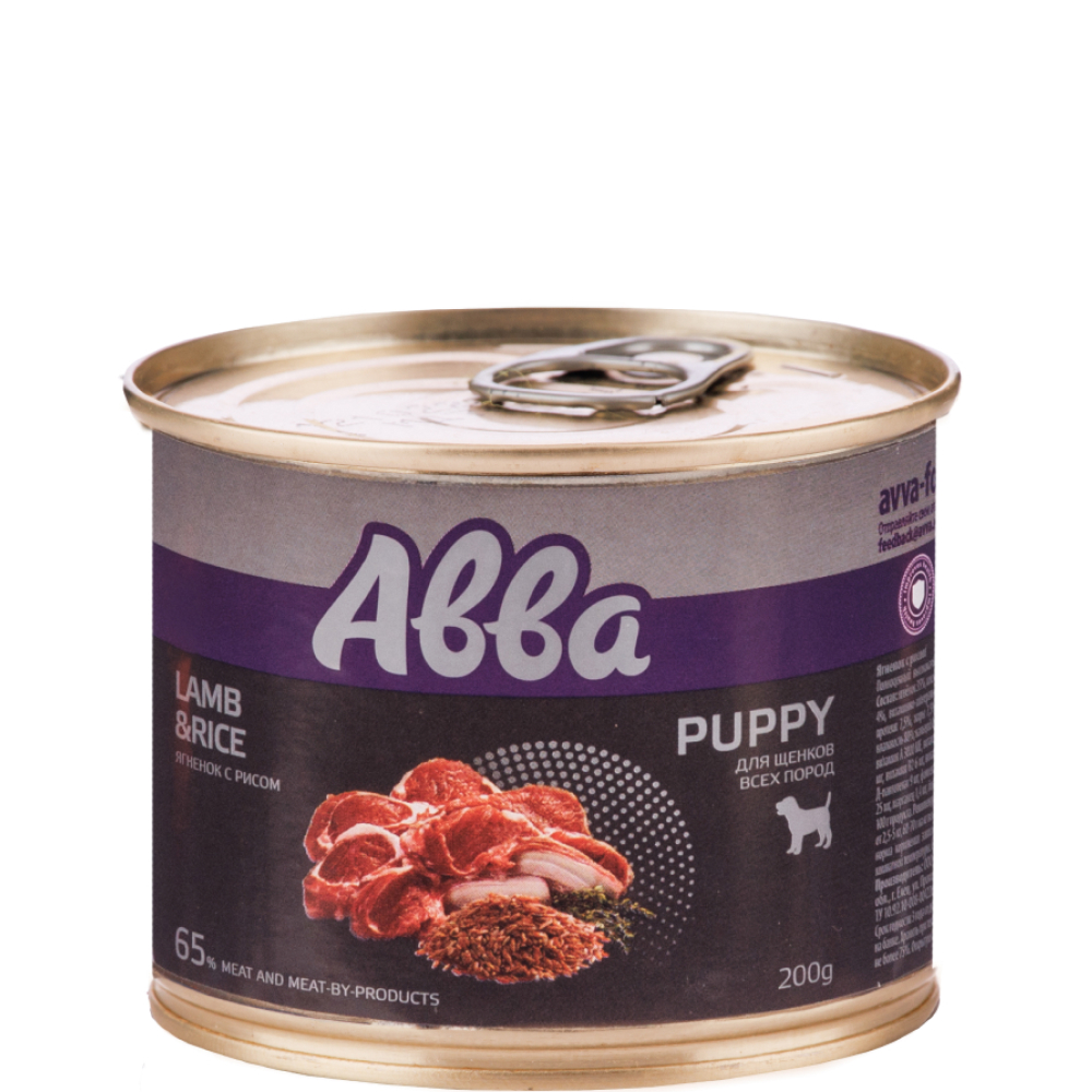 АВВА Puppy Влажный корм (консервы) для щенков всех пород, с ягненком и рисом, 200 гр.
АВВА Puppy Влажный корм (консервы) для щенков всех пород, с ягненком и рисом, 200 гр.