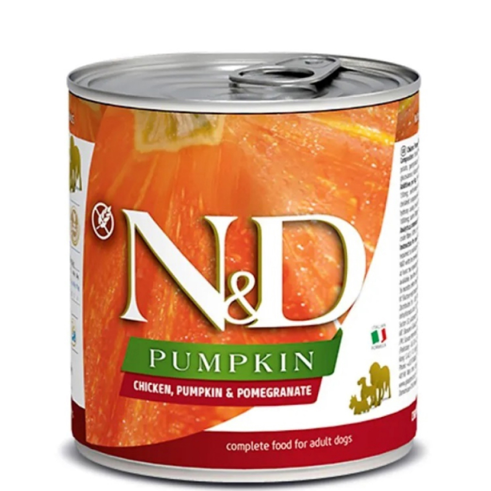 Farmina N&D Pumpkin Влажный корм (консервы) для взрослых собак, с курицей, тыквой и гранатом, 285 гр.
Farmina N&D Pumpkin Влажный корм (консервы) для взрослых собак, с курицей, тыквой и гранатом, 285 гр.