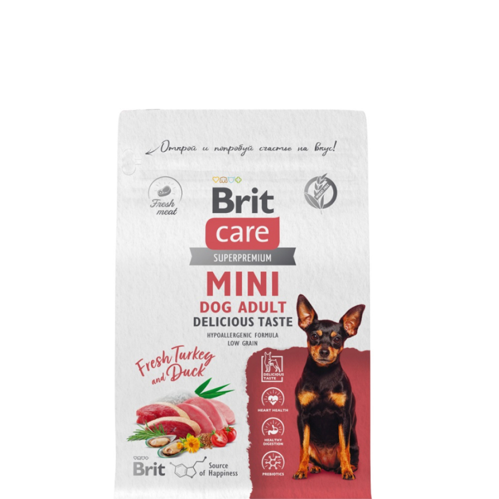 Brit Care Сухой корм для привередливых собак мелких пород, с индейкой и уткой, 400 гр.
Brit Care Сухой корм для привередливых собак мелких пород, с индейкой и уткой, 400 гр.