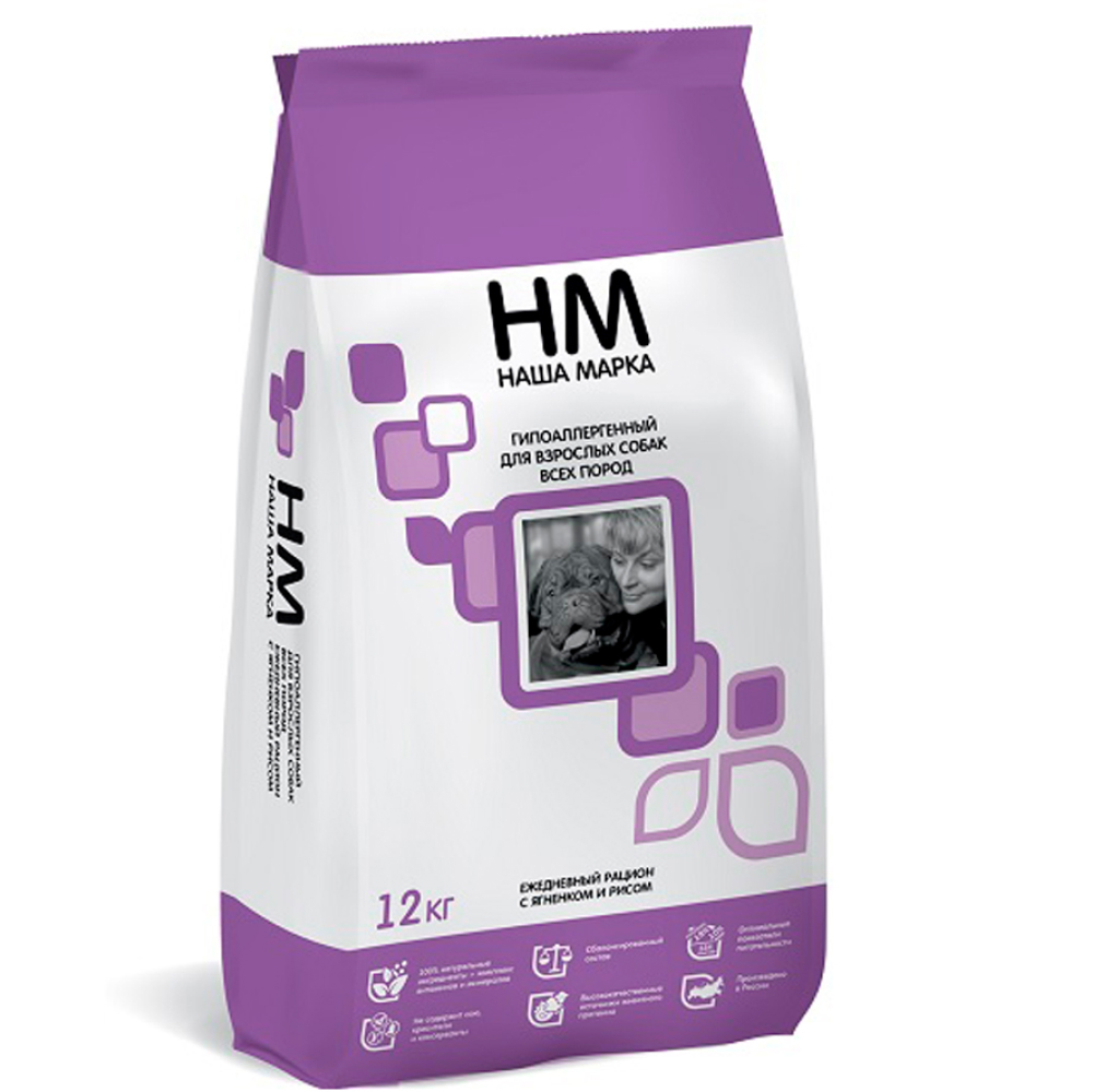 Наша Марка Сухой гипоаллергенный корм для собак всех пород старше 1 года, с ягненком и рисом, 3 кг
Наша Марка Сухой гипоаллергенный корм для собак всех пород старше 1 года, с ягненком и рисом, 3 кг