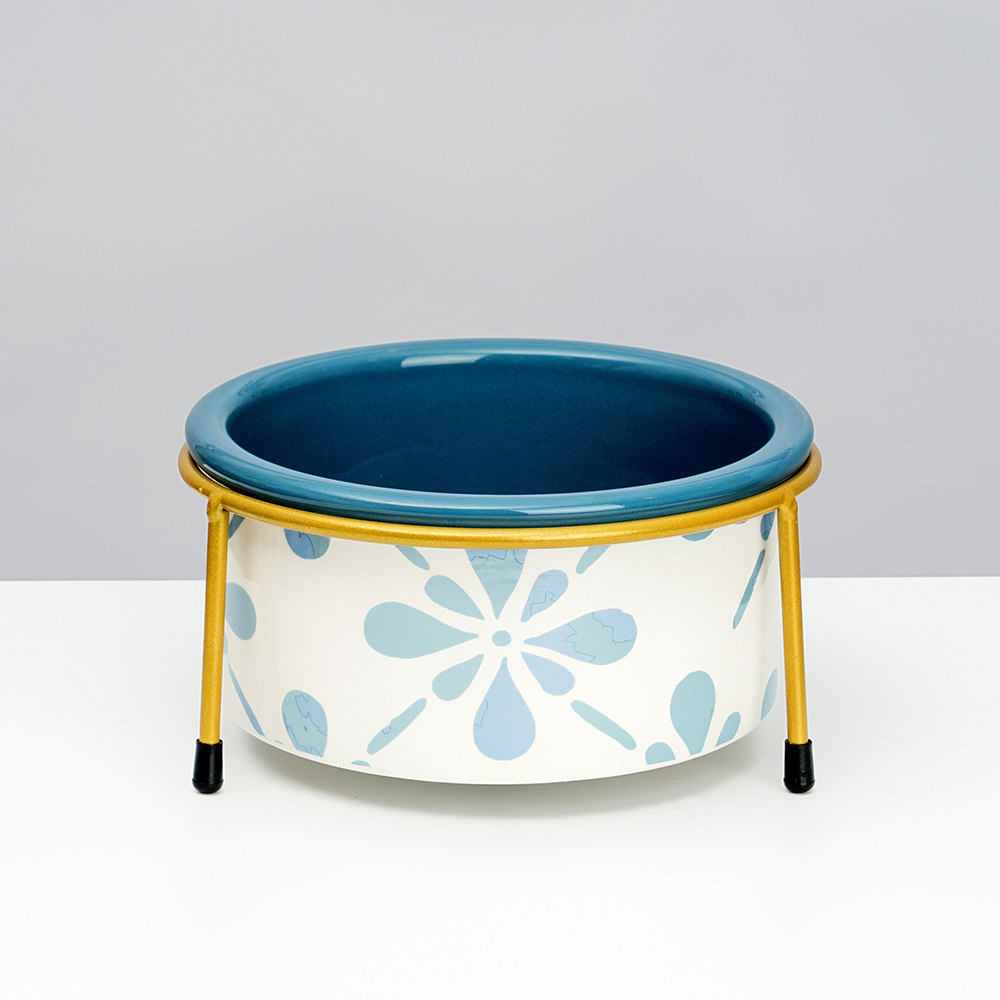 RURRI Миска керамическая на подставке для кошек и собак, 800 мл, бело-голубой
RURRI Миска керамическая на подставке для кошек и собак, 800 мл, бело-голубой