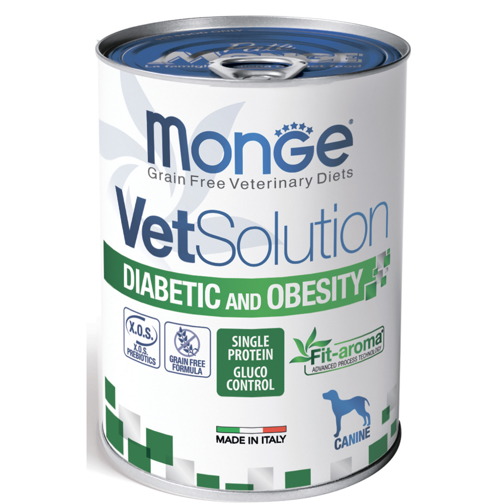 Monge Diabetic and Obesity Влажный корм (консервы) для собак с сахарным диабетом и избыточным весом, 400 гр. 
Monge Diabetic and Obesity Влажный корм (консервы) для собак с сахарным диабетом и избыточным весом, 400 гр.