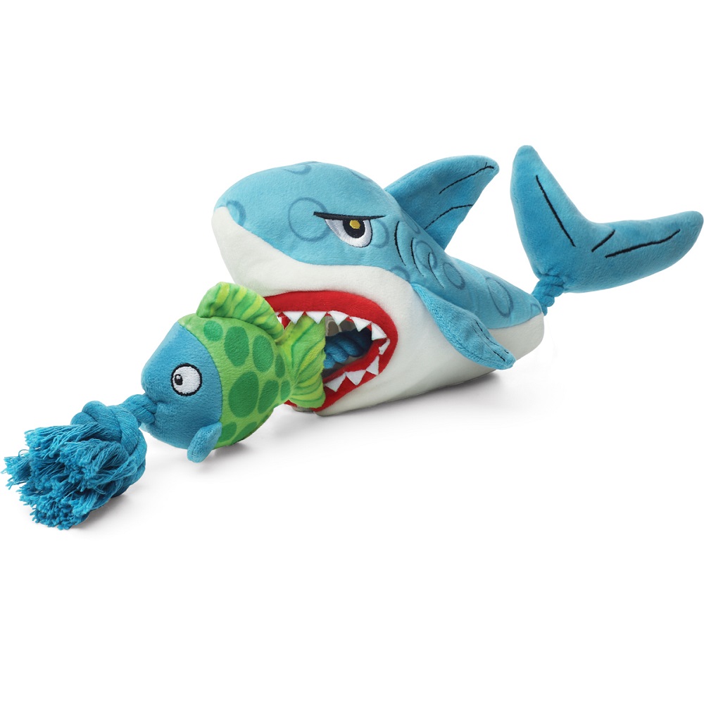 GiGwi Игрушка для собак Акула с рыбой на веревке, 51 см
GiGwi Игрушка для собак Акула с рыбой на веревке, 51 см