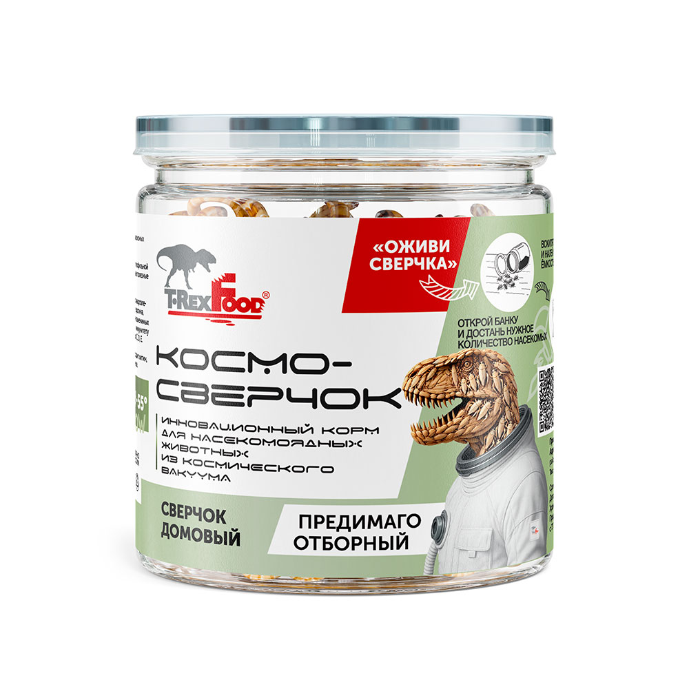 T-REXFOOD Корм инновационный для рыб и рептилий Космо-сверчок, 30 гр.
T-REXFOOD Корм инновационный для рыб и рептилий Космо-сверчок, 30 гр.