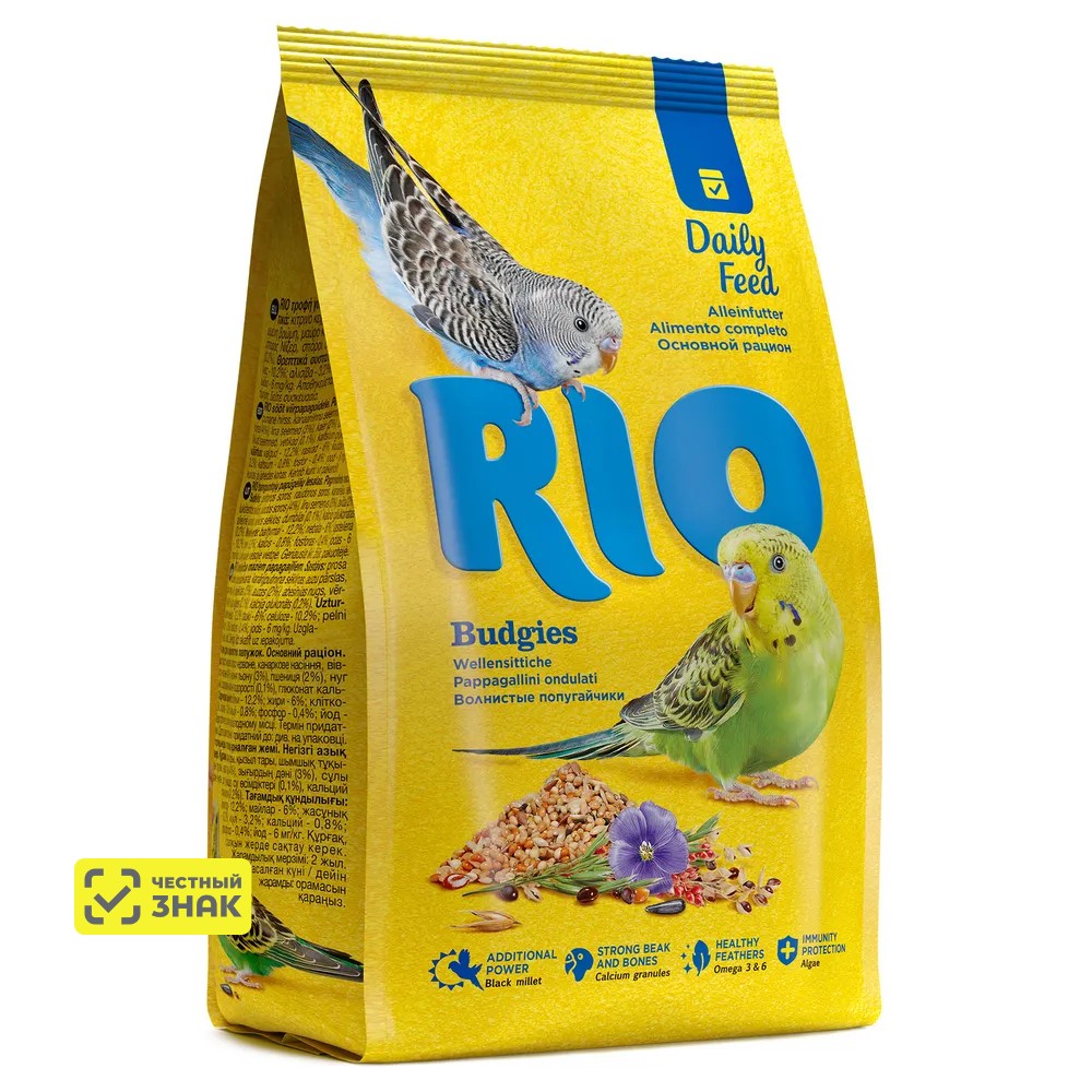 RIO Корм для волнистых попугаев 500г
RIO Корм для волнистых попугаев 500г