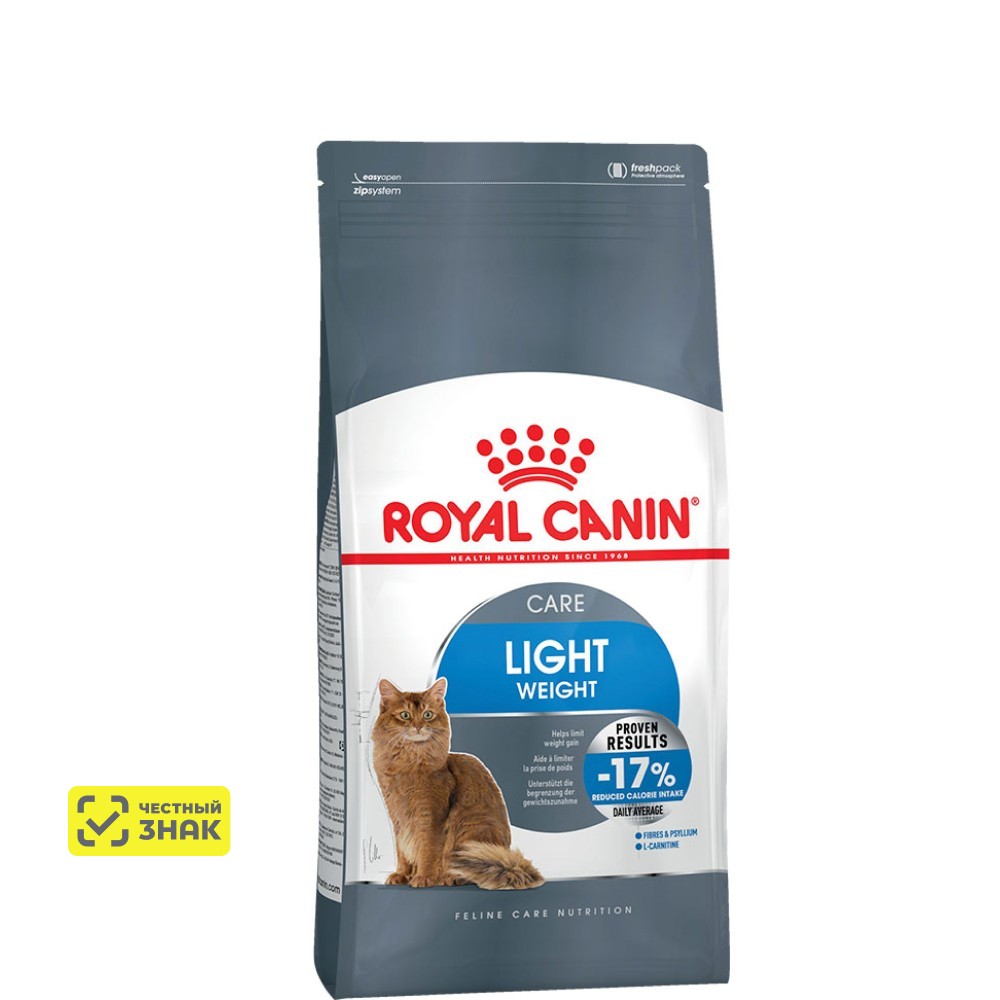 Royal Canin Light Weight Care Сухой корм для кошек склонных к набору лишнего веса, 1,5 кг
Royal Canin Light Weight Care Сухой корм для кошек склонных к набору лишнего веса, 1,5 кг