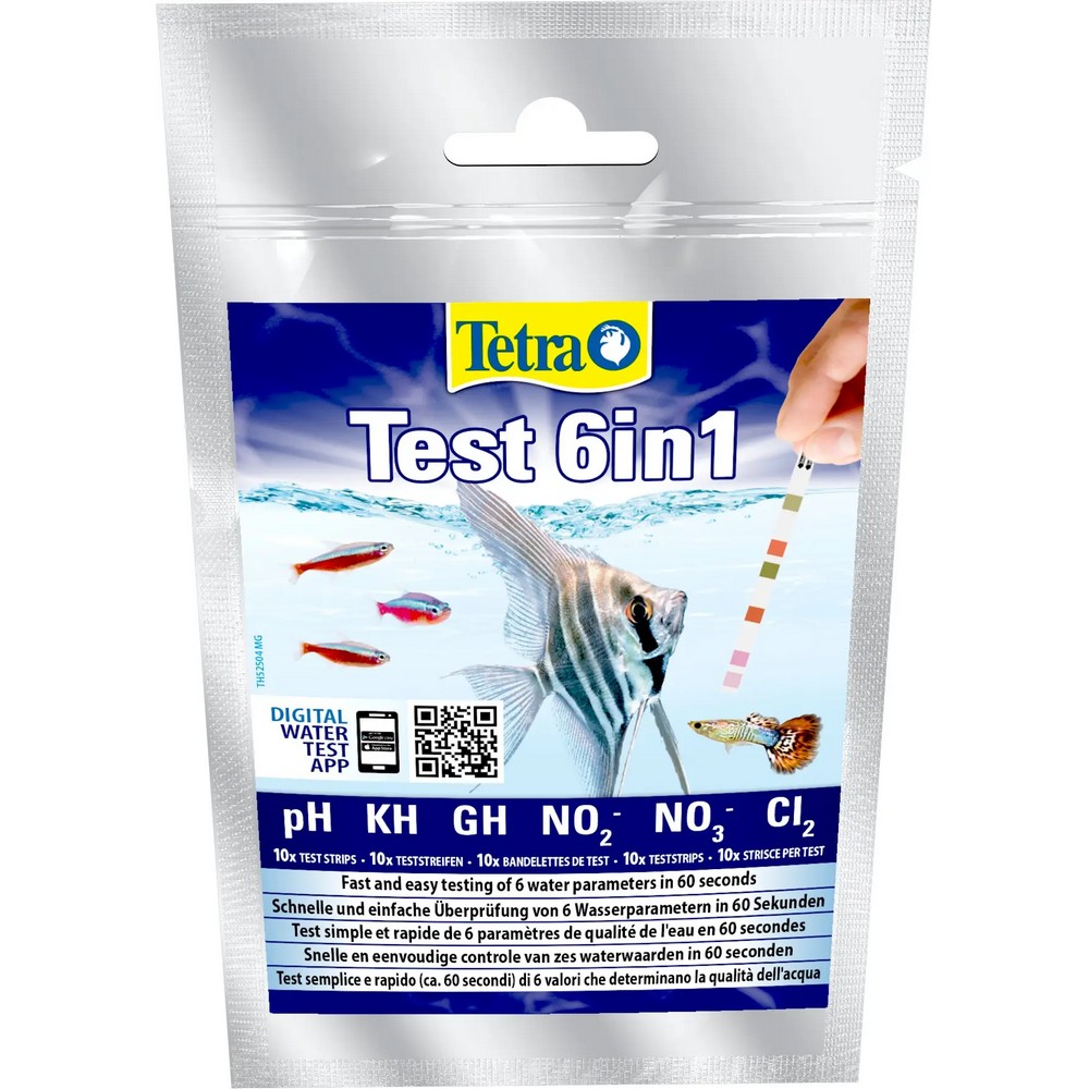 Tetra Тест 6 в 1 GH/kH/NO2/NO3/pH/CL2, полоски для пресной воды, 10 шт
Tetra Тест 6 в 1 GH/kH/NO2/NO3/pH/CL2, полоски для пресной воды, 10 шт