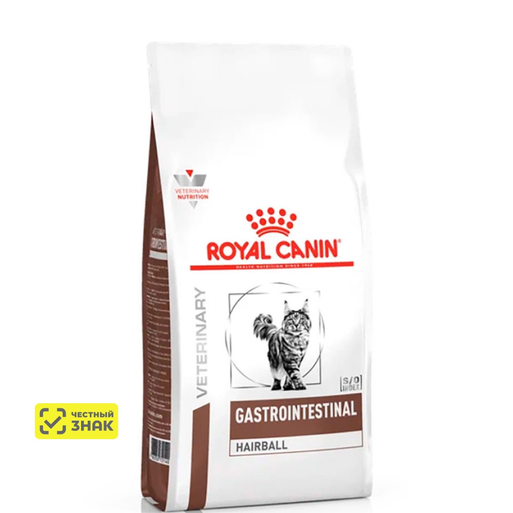 Royal Canin Gastrointestinal Hairball Сухой корм для кошек при нарушениях пищеварения, вызванного наличием волосяных комочков, 2 кг
Royal Canin Gastrointestinal Hairball Сухой корм для кошек при нарушениях пищеварения, вызванного наличием волосяных комочков, 2 кг