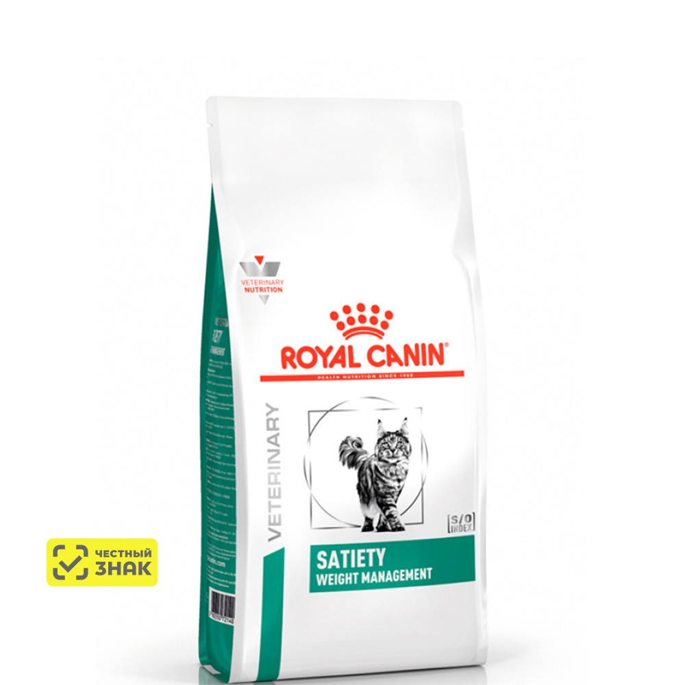 Royal Canin Satiety Weight Management Сухой корм диетический для взрослых кошек с избыточным весом, 1,5 кг
Royal Canin Satiety Weight Management Сухой корм диетический для взрослых кошек с избыточным весом, 1,5 кг