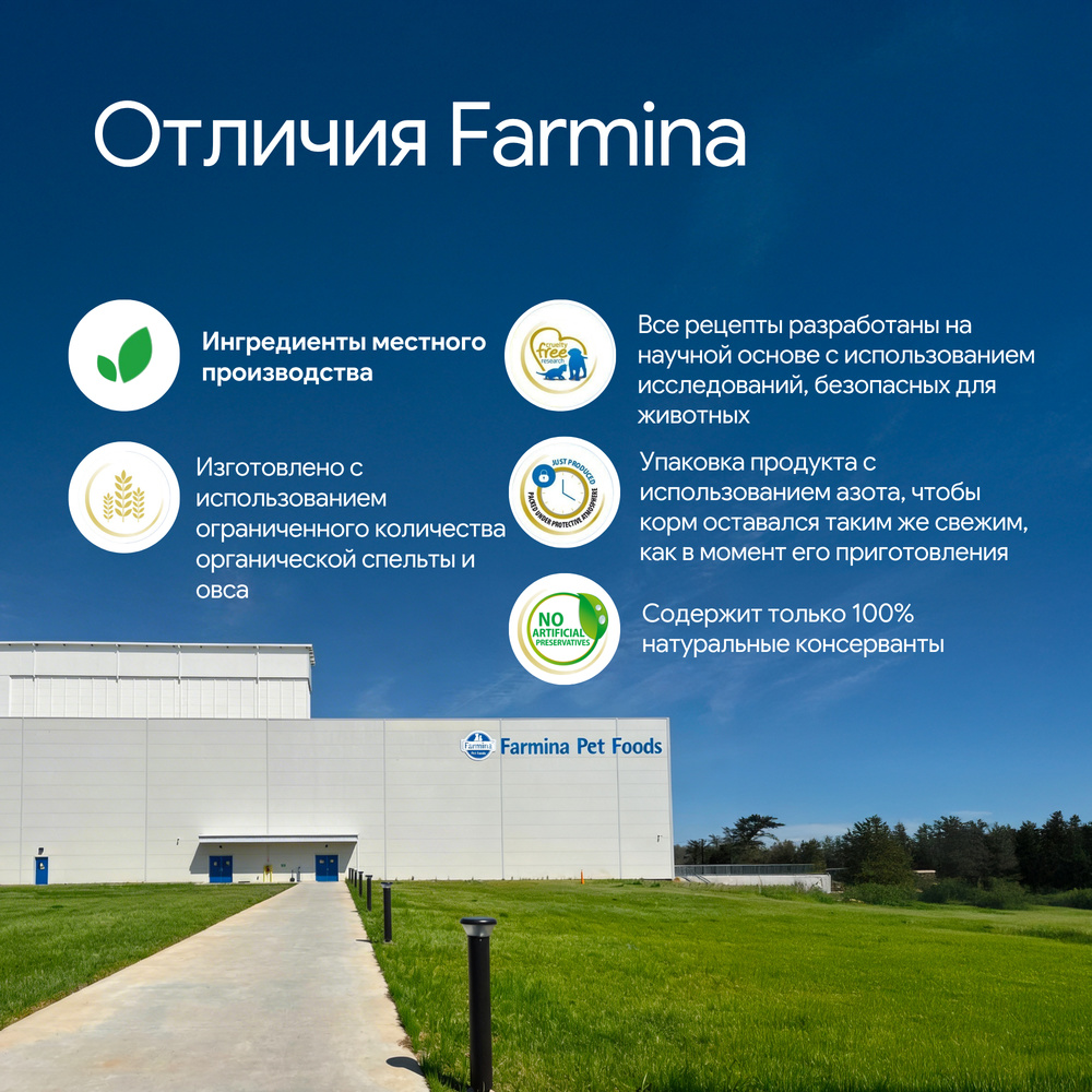 Farmina ND MediumMaxi Сухой низкозерновой корм для взрослых собак средних и крупных пород, с ягненком, спельтой, овсом и черникой, 2,5 кг
Farmina ND MediumMaxi Сухой низкозерновой корм для взрослых собак средних и крупных пород, с ягненком, спельтой, овсом и черникой, 2,5 кг