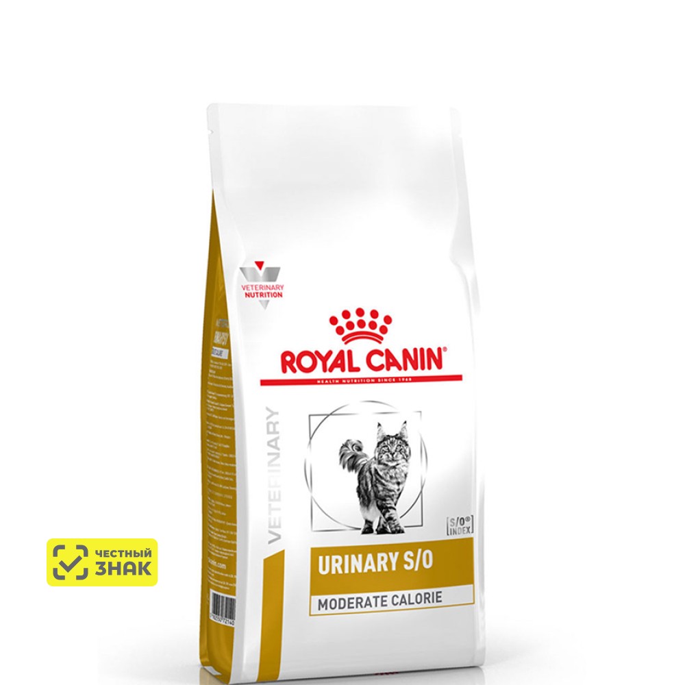 Royal Canin Urinary S/O Moderate calorie Сухой корм для кошек при заболеваниях дистального отдела мочевыделительной системы, модератор калорий, 1,5 кг
Royal Canin Urinary S/O Moderate calorie Сухой корм для кошек при заболеваниях дистального отдела мочевыделительной системы, модератор калорий, 1,5 кг