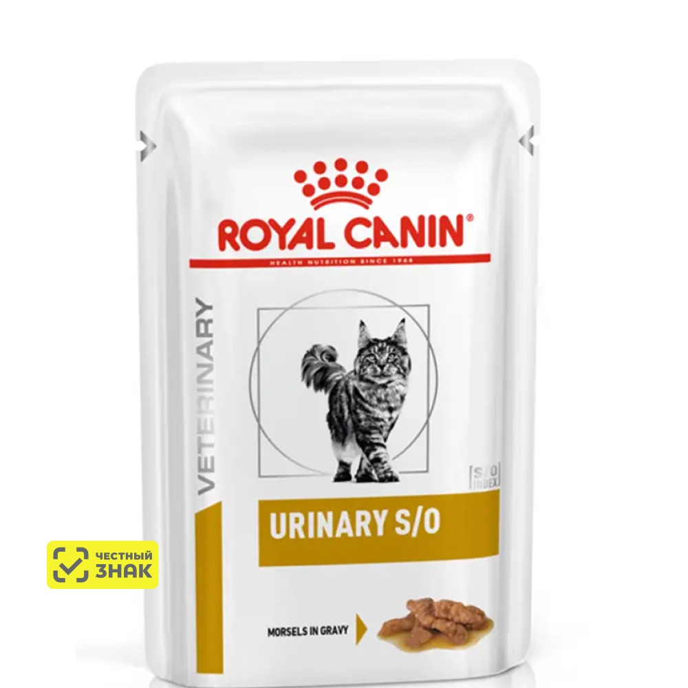 Royal Canin Urinary S/O Влажный корм (пауч) для кошек при заболеваниях дистального отдела мочевыделительной системы, 85 гр.
Royal Canin Urinary S/O Влажный корм (пауч) для кошек при заболеваниях дистального отдела мочевыделительной системы, 85 гр.