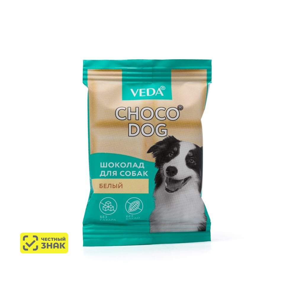 Choco dog Лакомство Белый шоколад для собак, 15 гр.
Choco dog Лакомство Белый шоколад для собак, 15 гр.