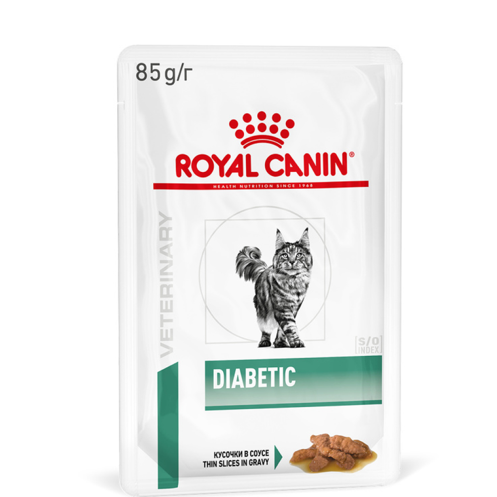 Royal Canin Влажный корм (пауч) для кошек при сахарном диабете, кусочки в соусе, 85 гр.
Royal Canin Влажный корм (пауч) для кошек при сахарном диабете, кусочки в соусе, 85 гр.