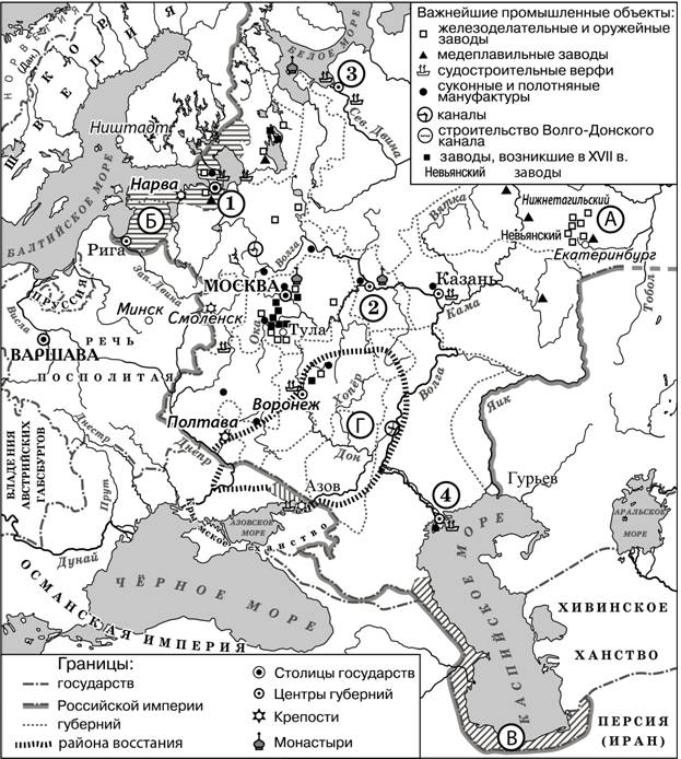 Россия в конце XVII-XVIII вв. от царства к империи, задание 10, рис.1