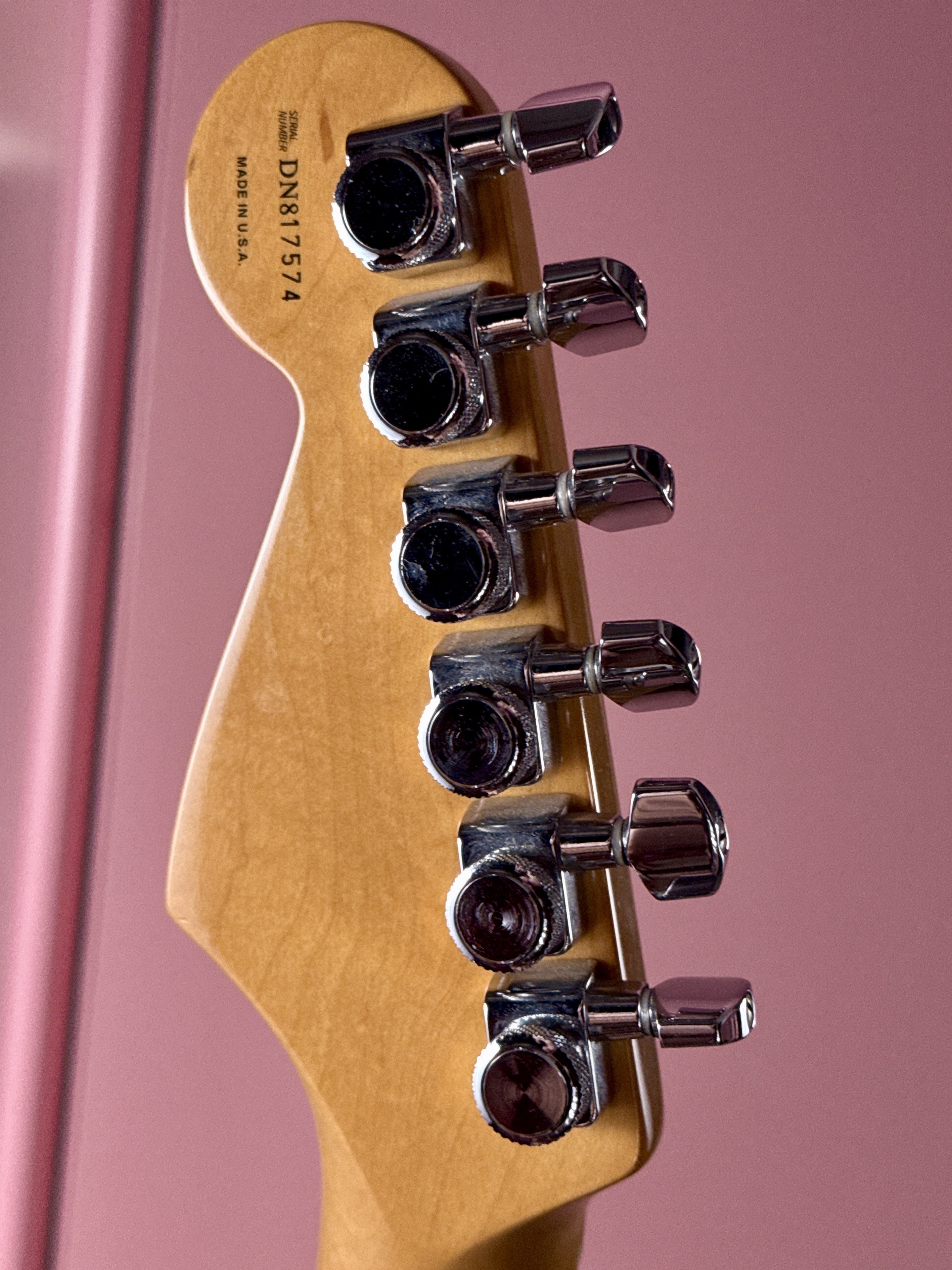 Fender American Deluxe Stratocaster 1998 Crimson Red Transparent, электрогитара, фото 13