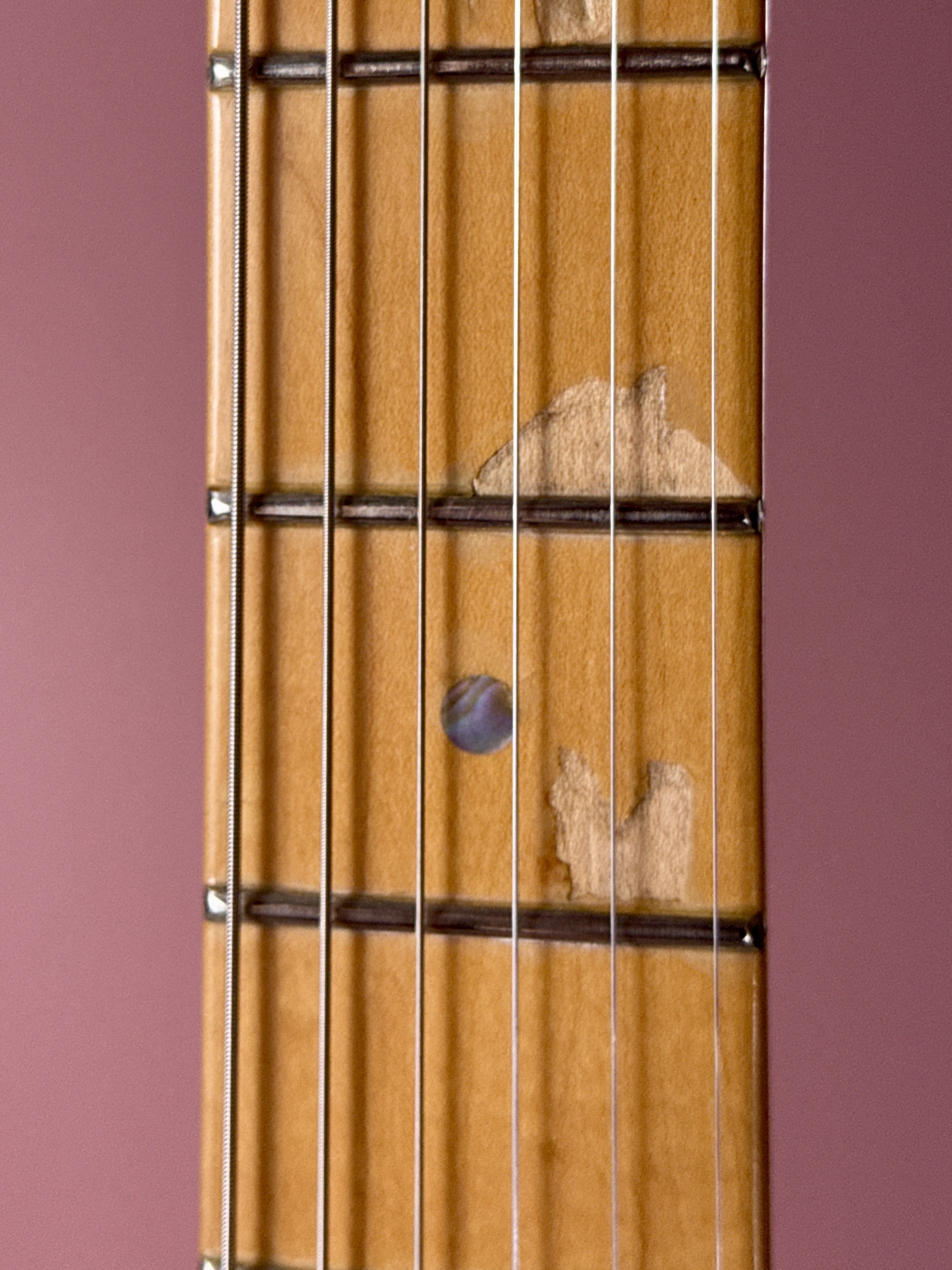 Fender American Deluxe Stratocaster 1998 Crimson Red Transparent, электрогитара, фото 5