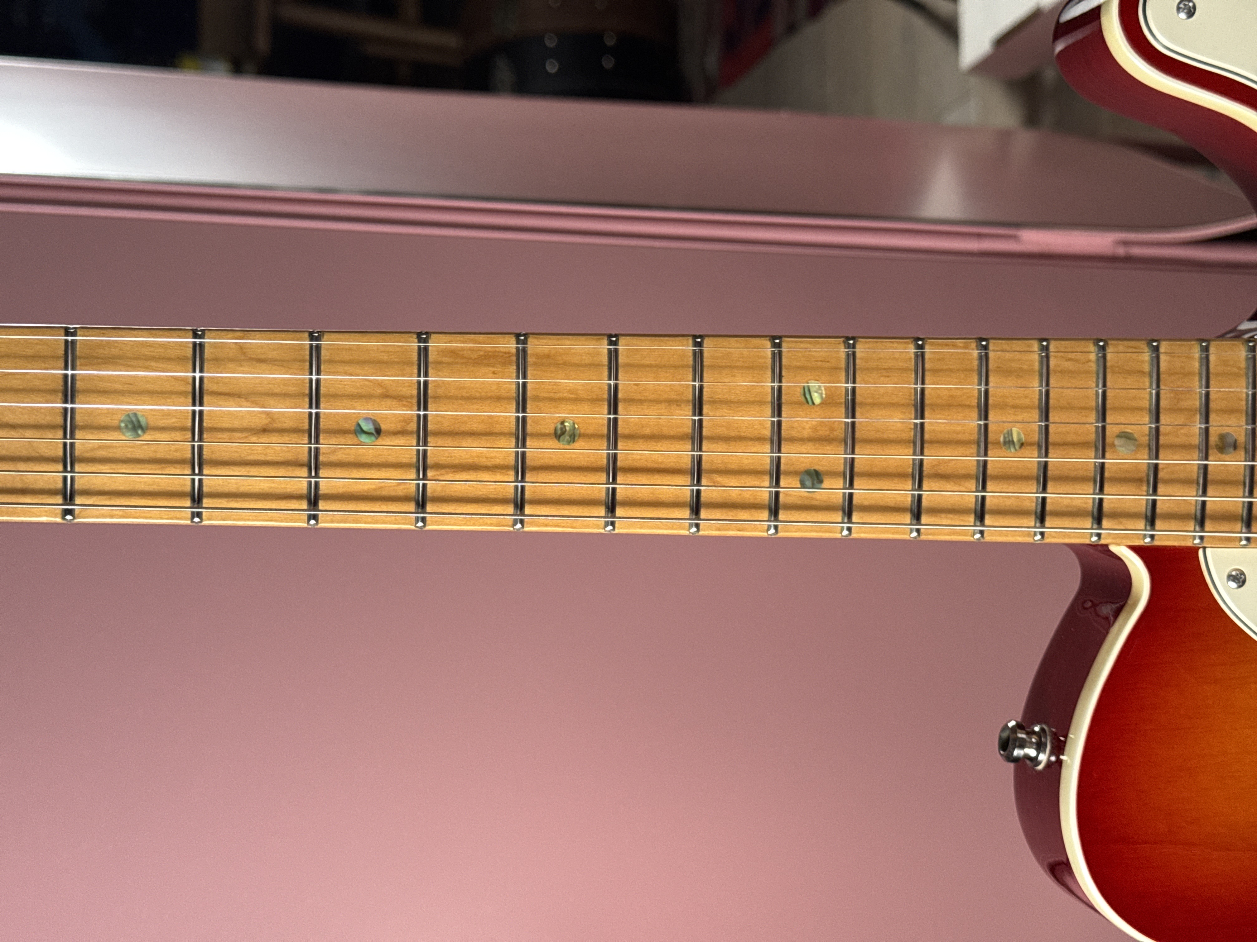 Fender American Deluxe Telecaster 2002 Cherry Sunburst, электрогитара, фото 6