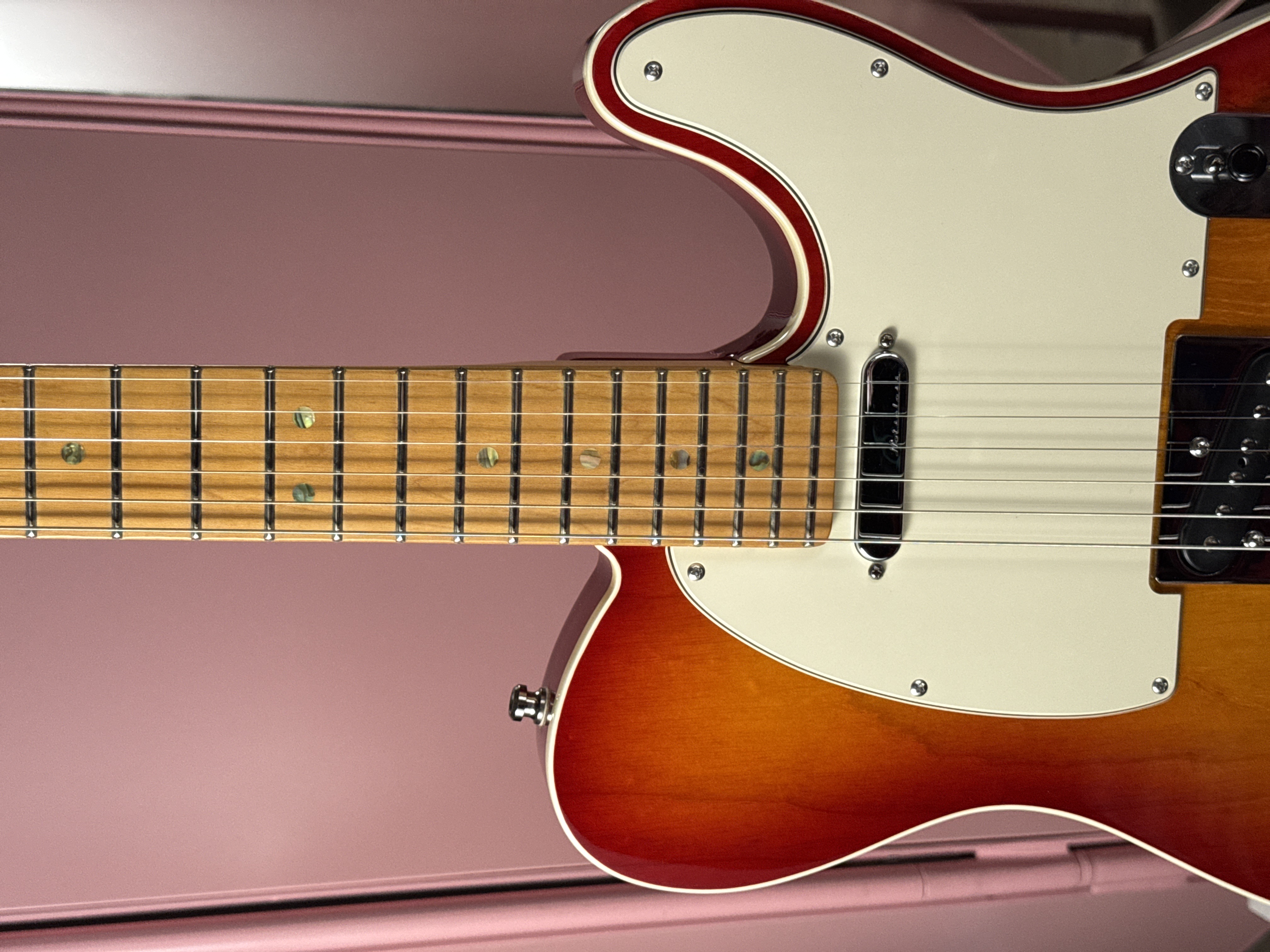 Fender American Deluxe Telecaster 2002 Cherry Sunburst, электрогитара, фото 7