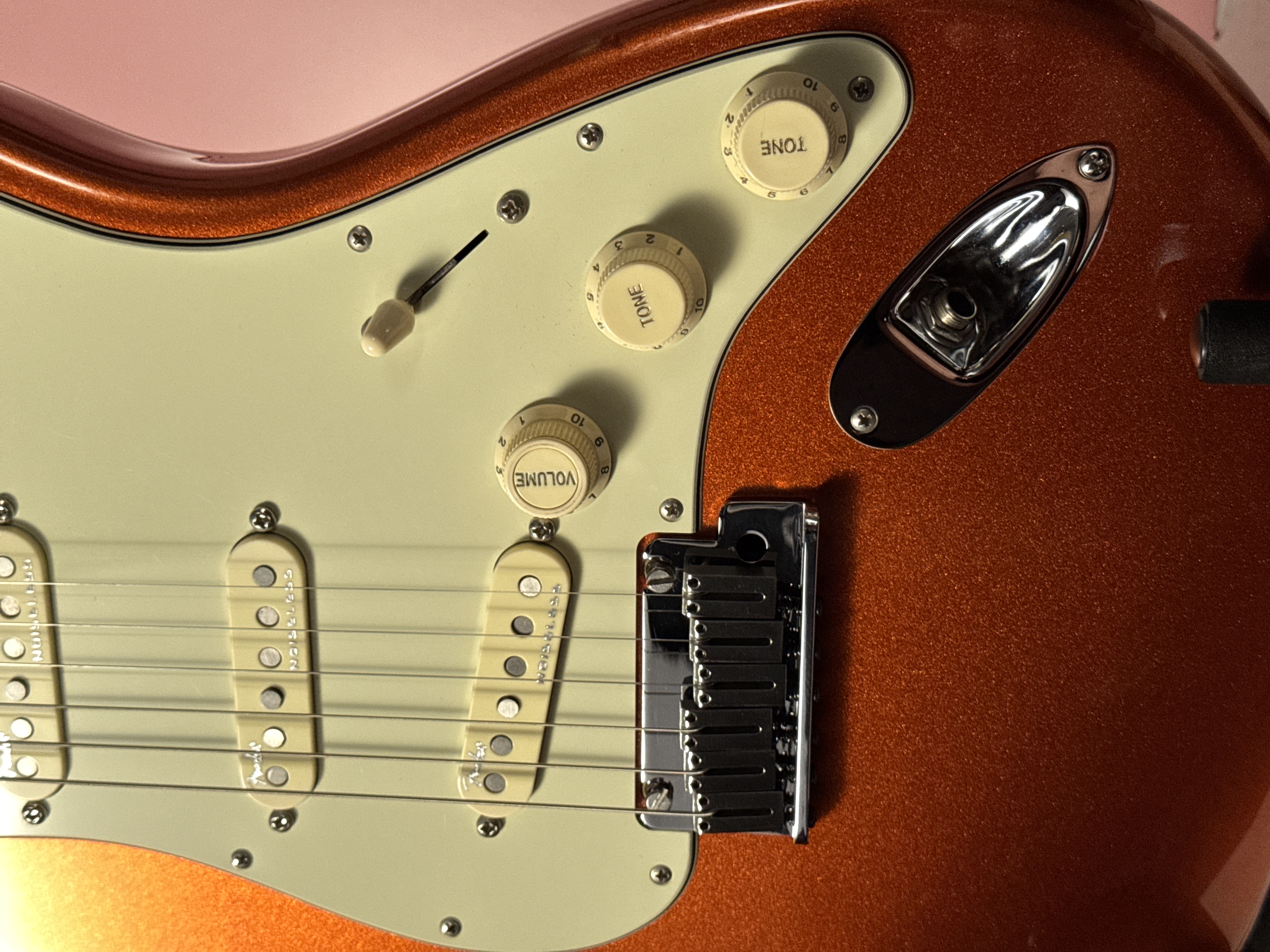 Fender American Elite Stratocaster 2016 Autumn Blaze Metallic, электрогитара, фото 8