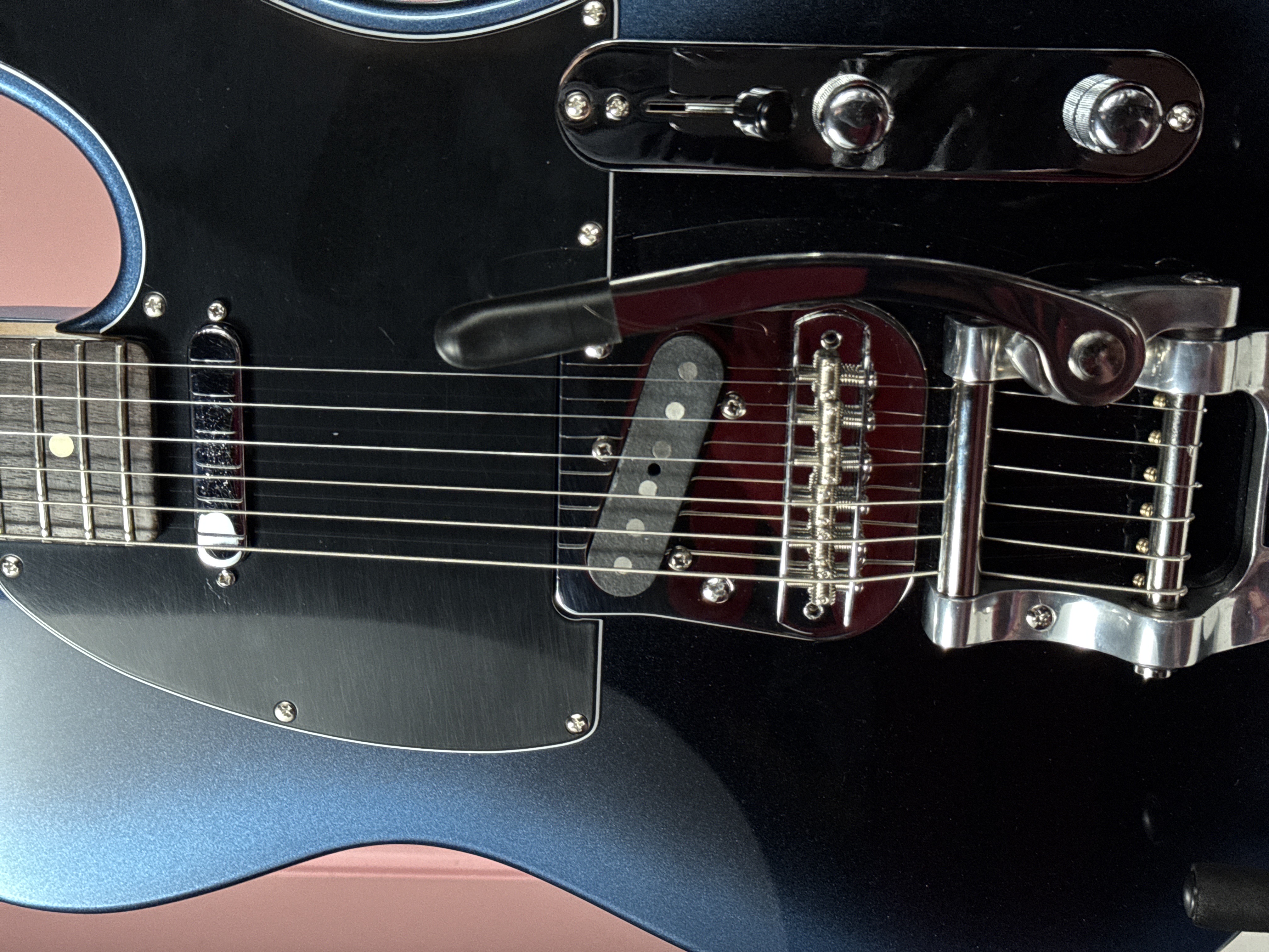 Fender American Professional II Telecaster Bigsby Mod 2020 Dark Night, электрогитара, фото 7