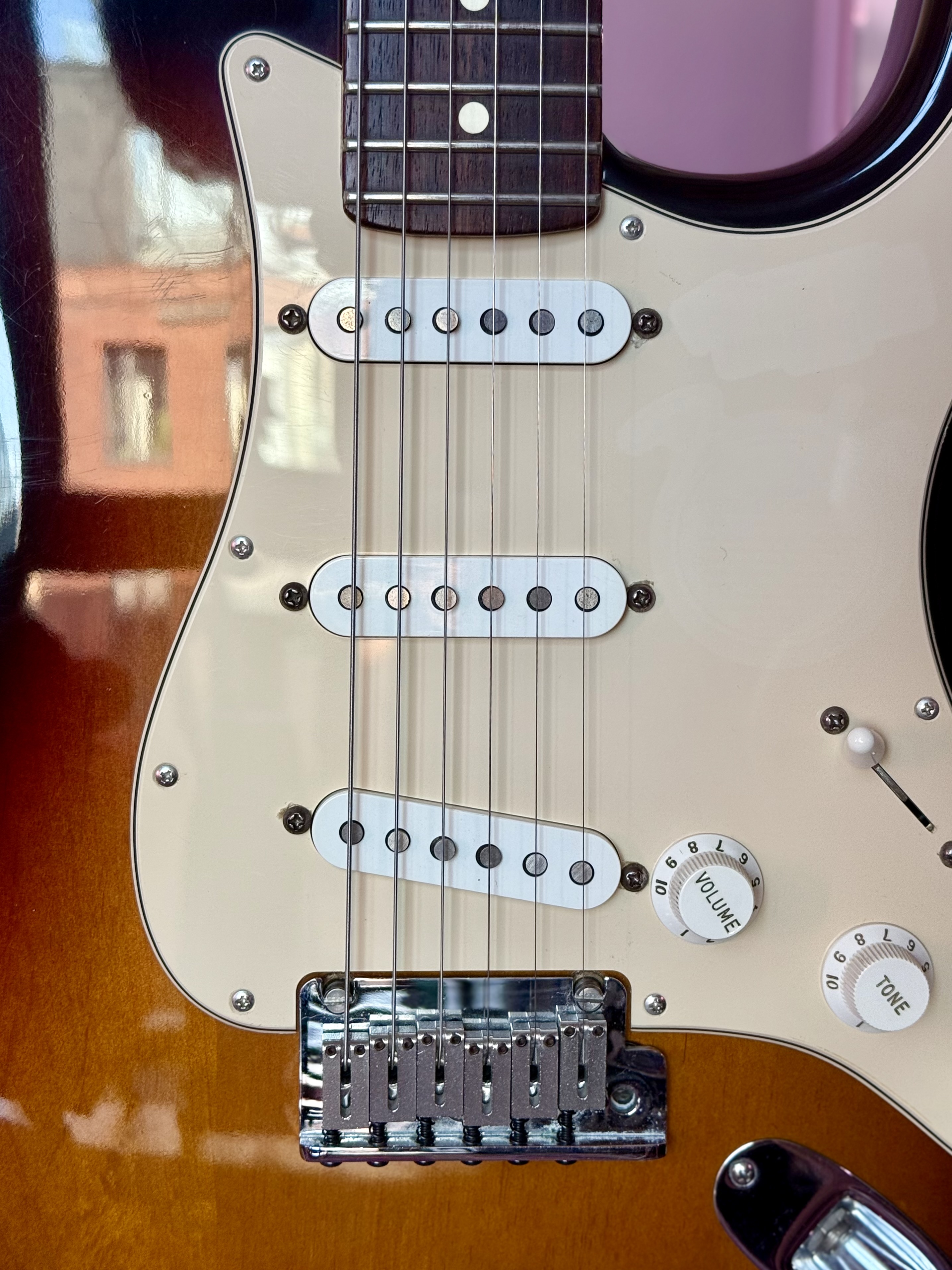 Fender American Standard Stratocaster 2003 Sunburst, электрогитара, фото 5