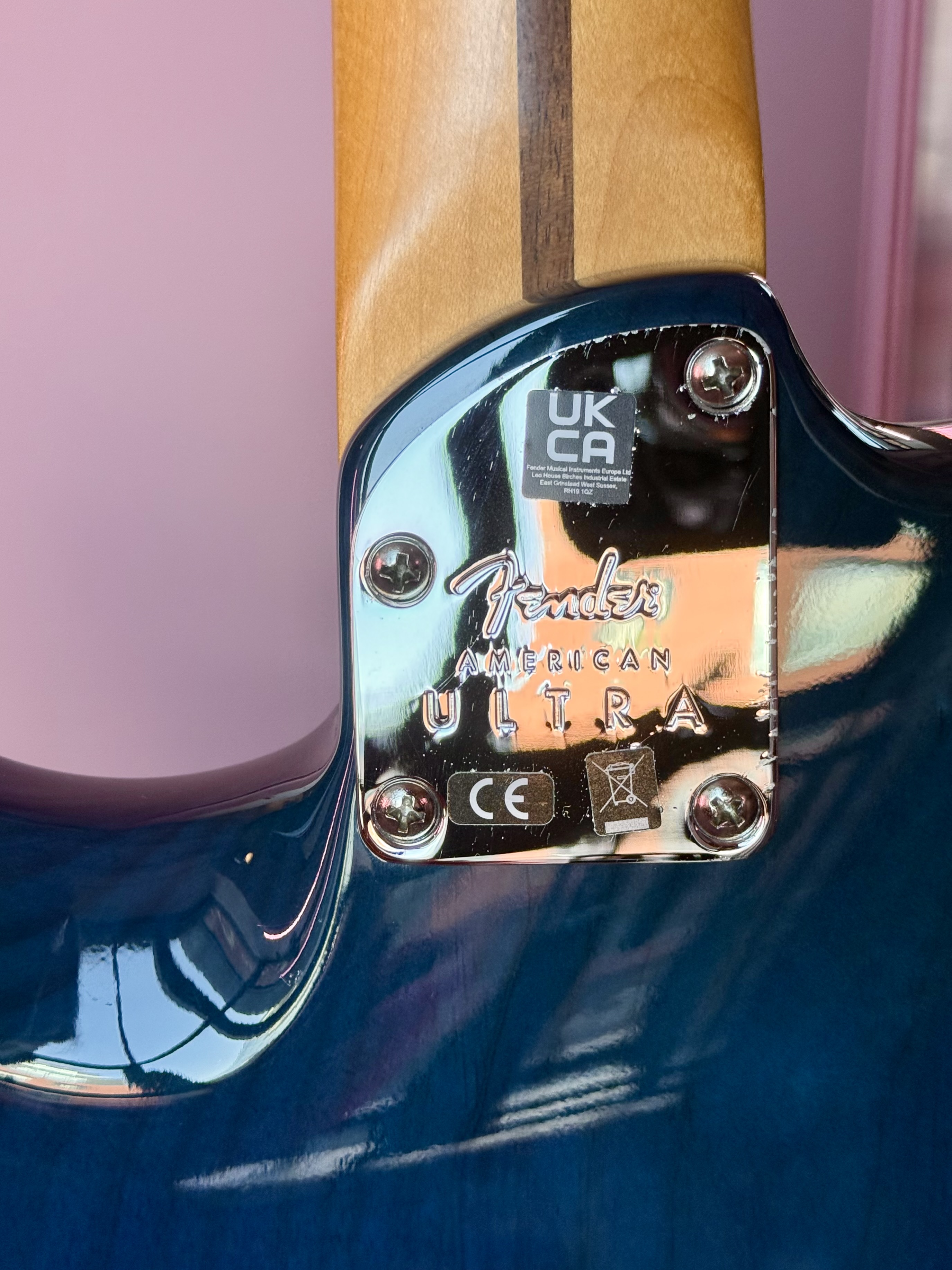 Fender American Ultra Stratocaster 2021 Denim Burst, электрогитара, фото 10