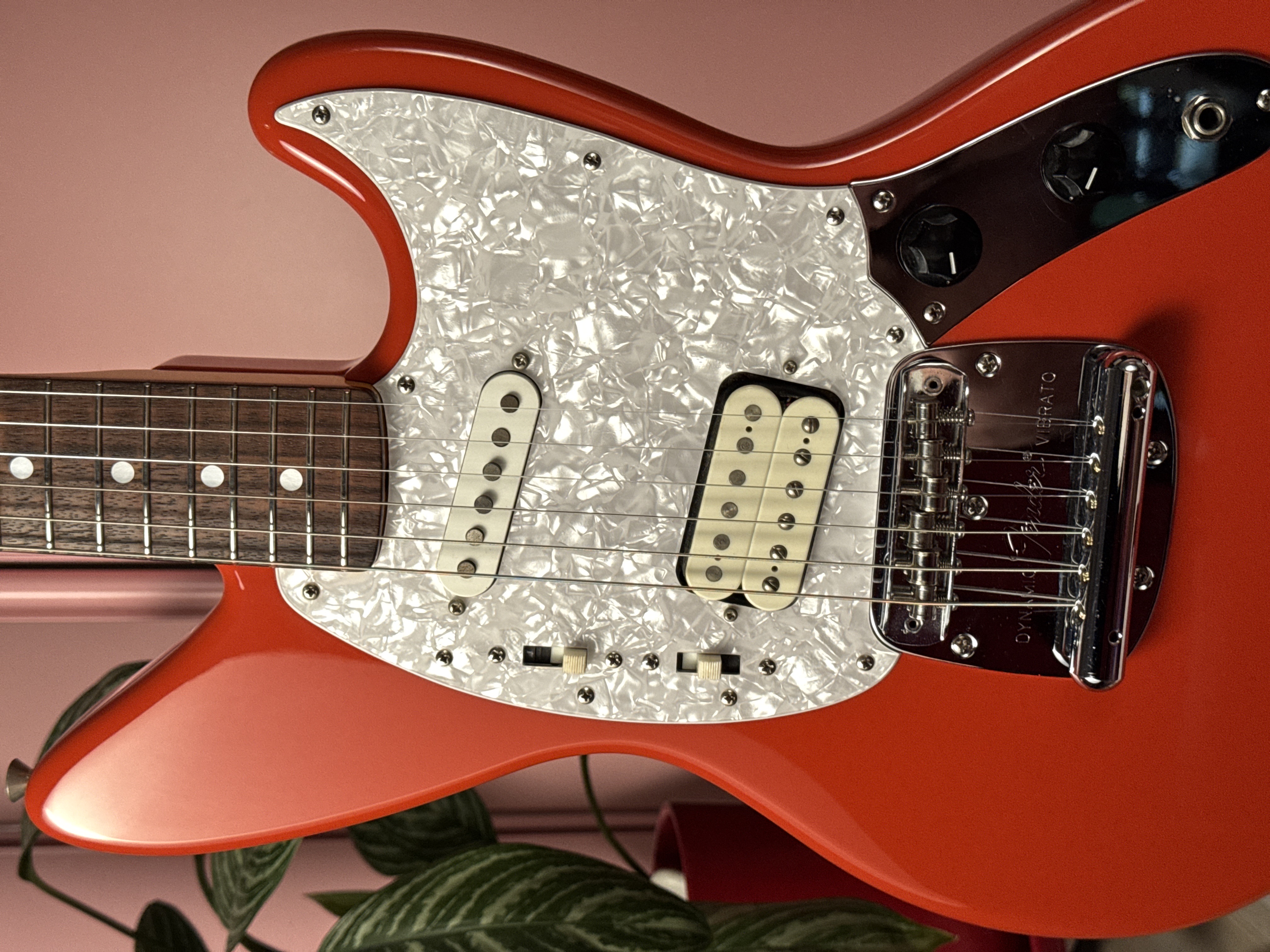 Fender JSG-65 Jag-Stang 2004 Fiesta Red, электрогитара, фото 3
