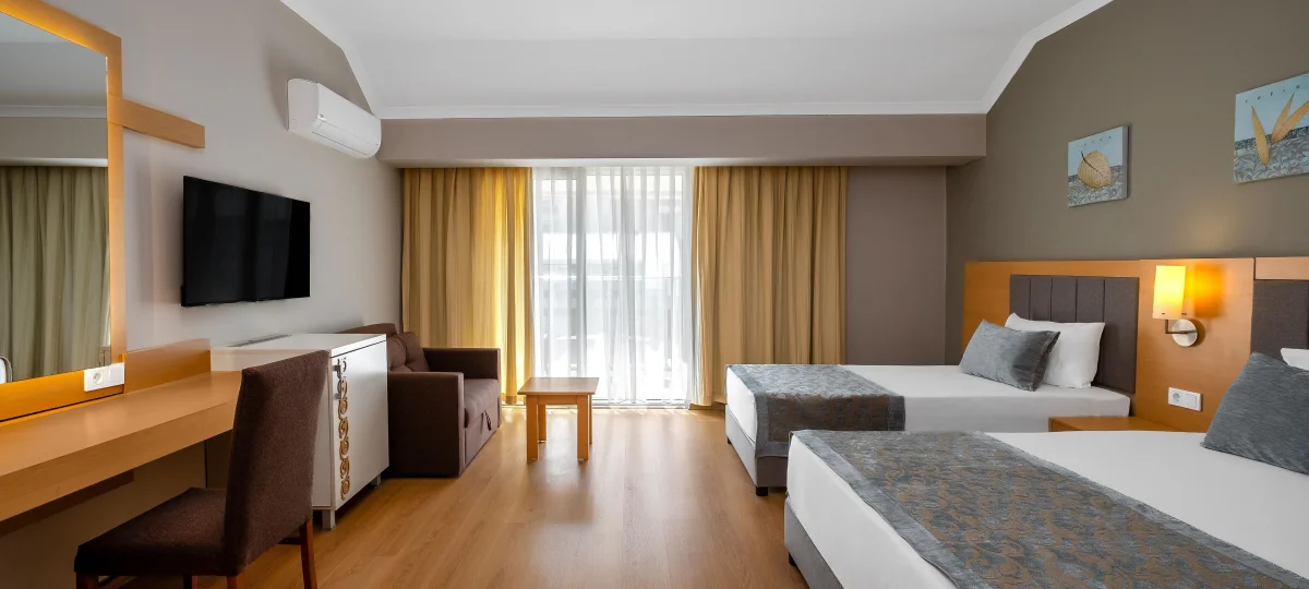 Large Room (стандартный трёхместный номер с боковым видом)