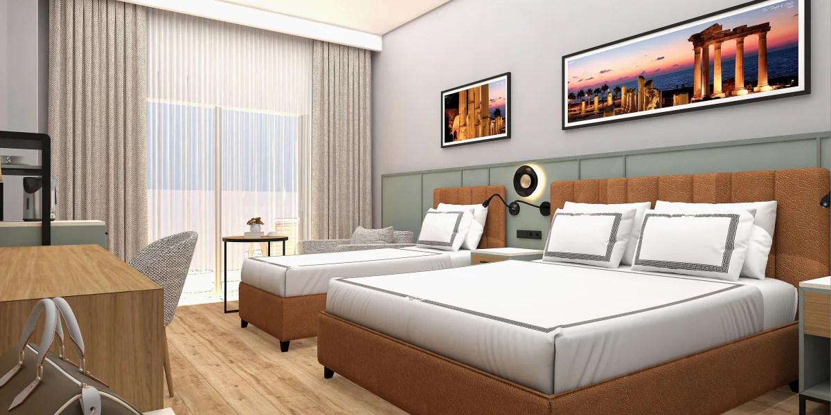 Standard Side Sea View Room (стандартный двухместный номер с боковым видом)