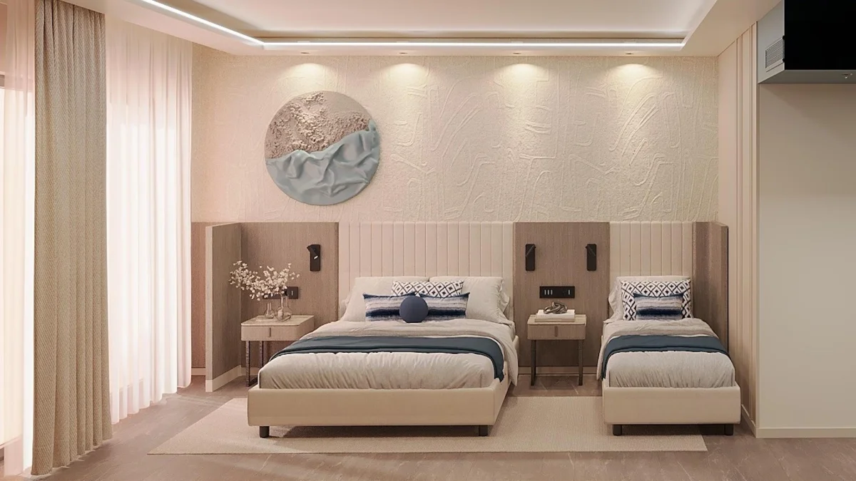 Standard Room with Land View (стандартный двухместный номер с видом на горы)