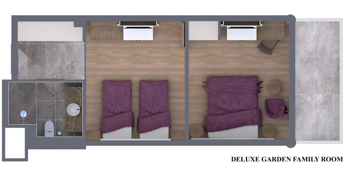 Deluxe Garden Family Room (делюкс номер)