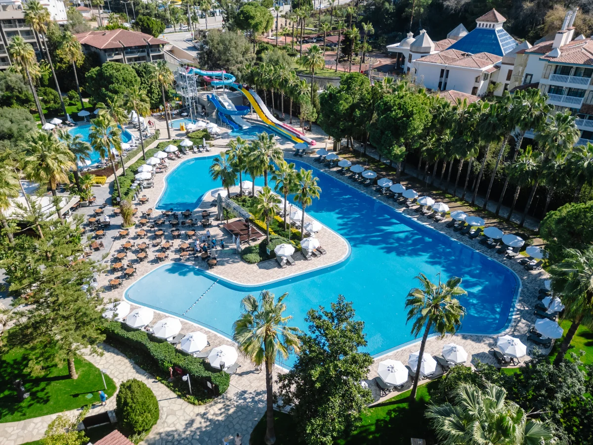 Бассейн с горками, Barut Hemera, вид сверху