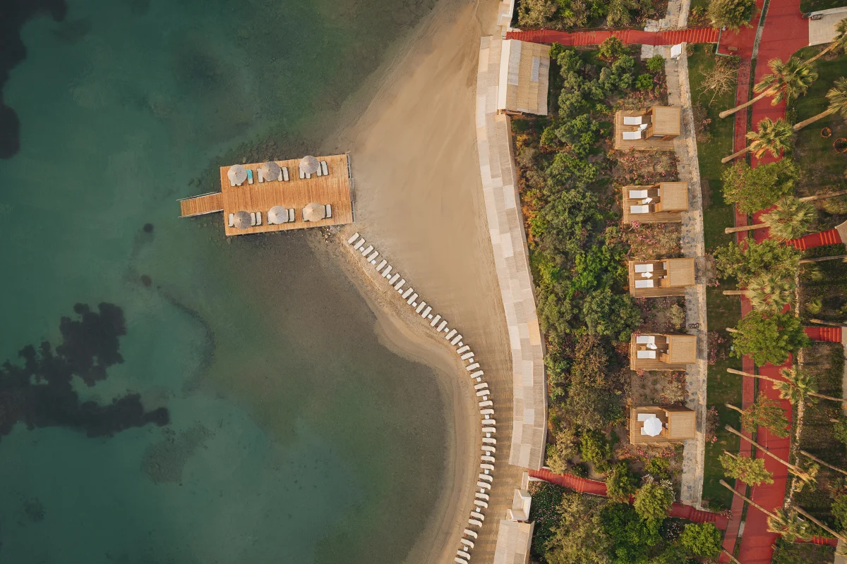 Пляж бухты Гюмбет у Selectum Colours Bodrum
