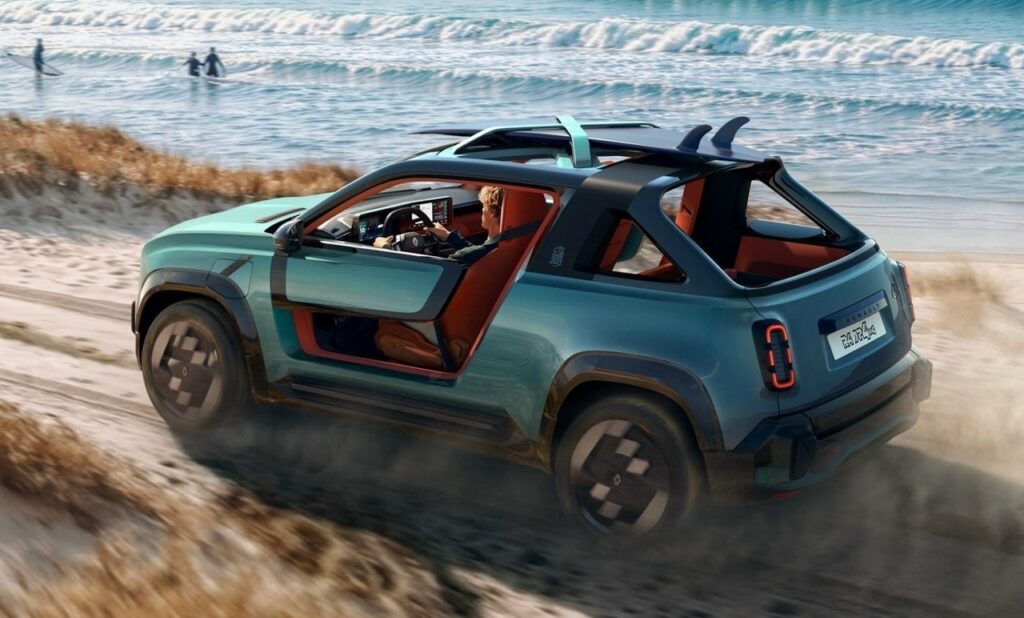 Renault готовит к премьере электрический багги-пикап на базе Renault 4